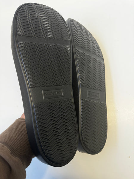 Hunter Rubber Black Slip On