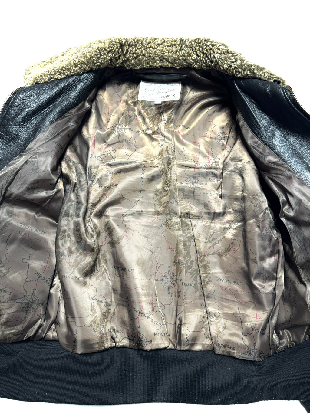 Avirex Pilot Fur Leather Jacket