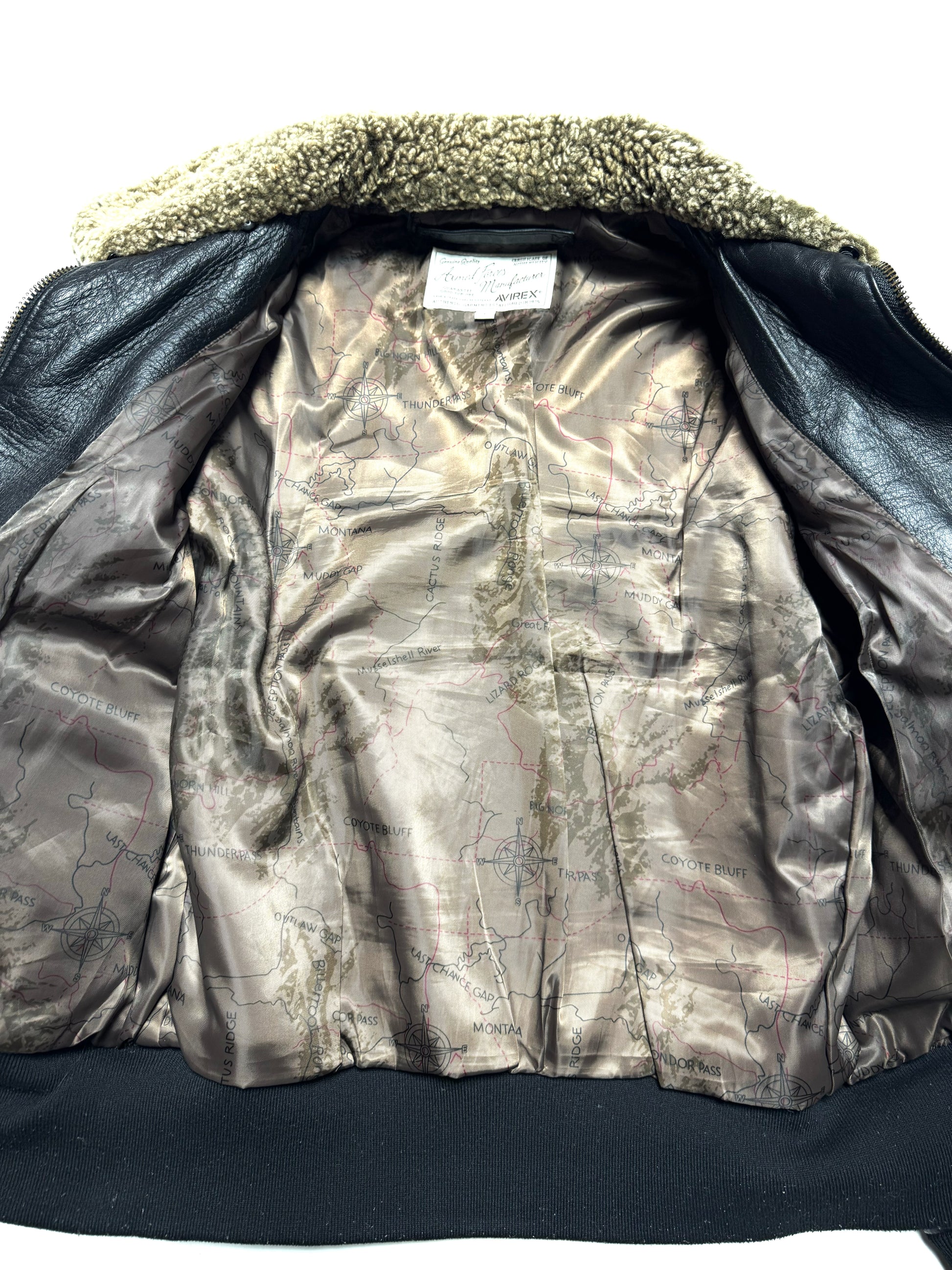 Avirex Pilot Fur Leather Jacket