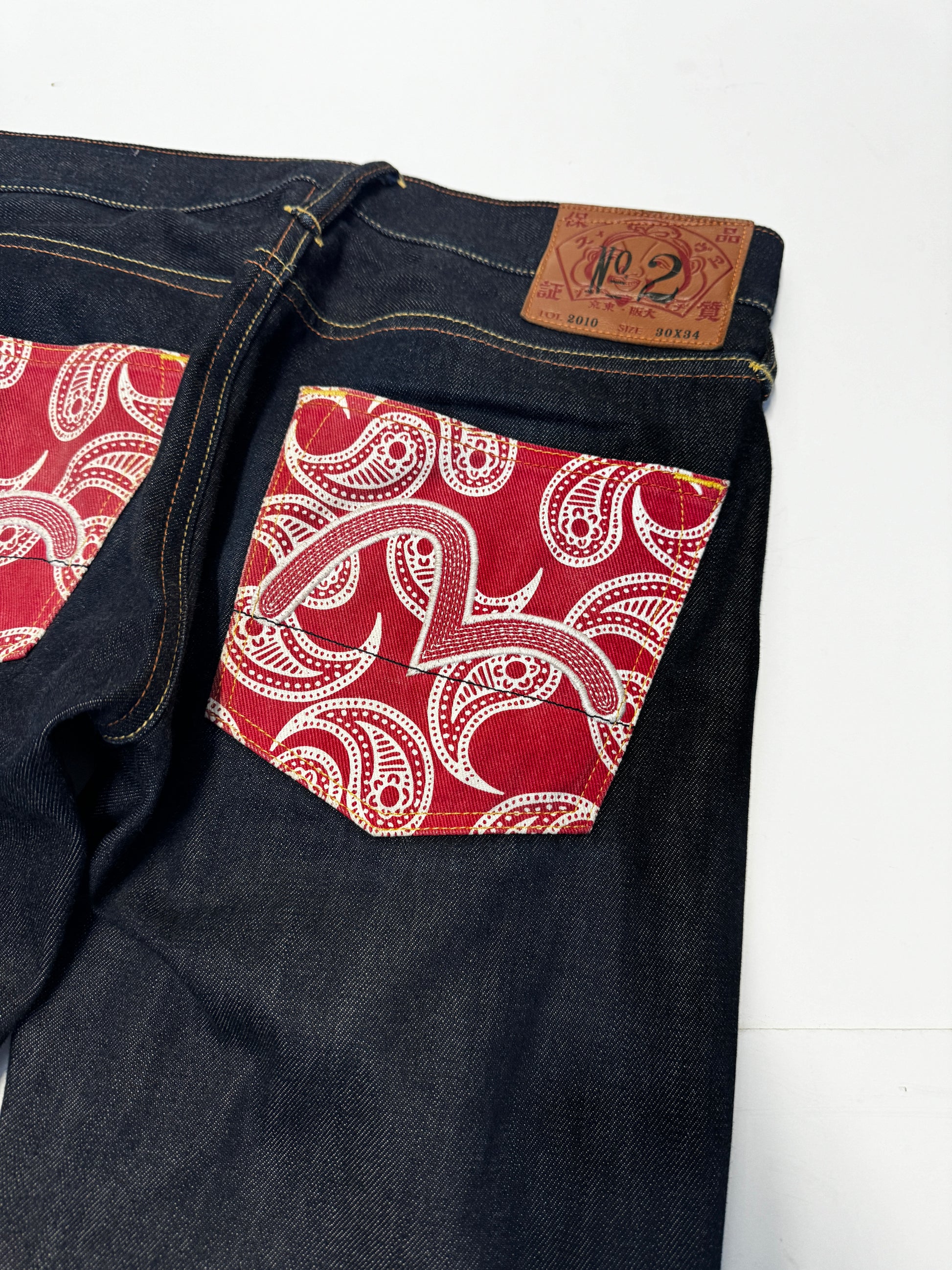 Evisu No.2 Red Bandana Seagull Remake Jean