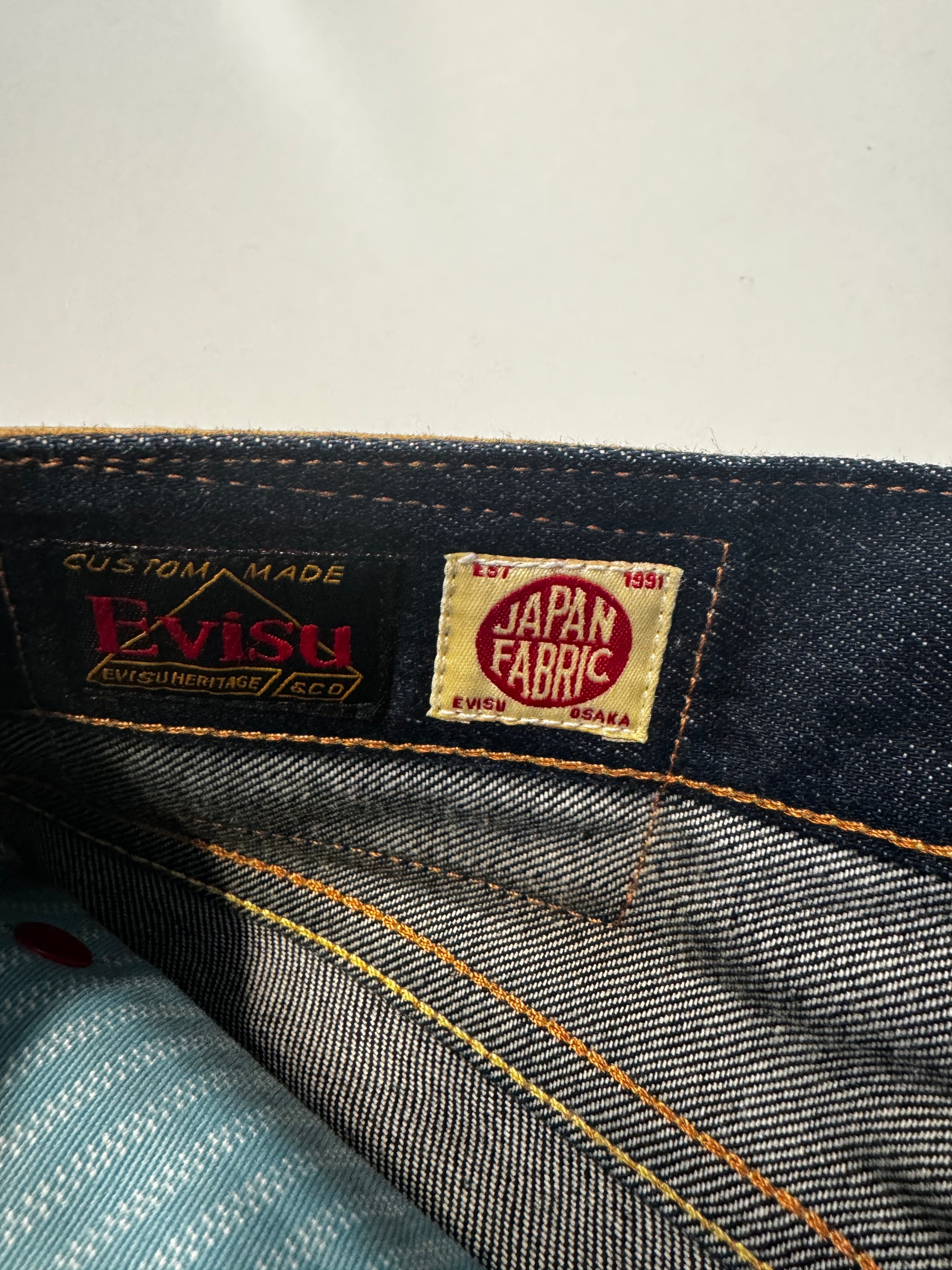 Evisu No.2 Red Bandana Seagull Remake Jean