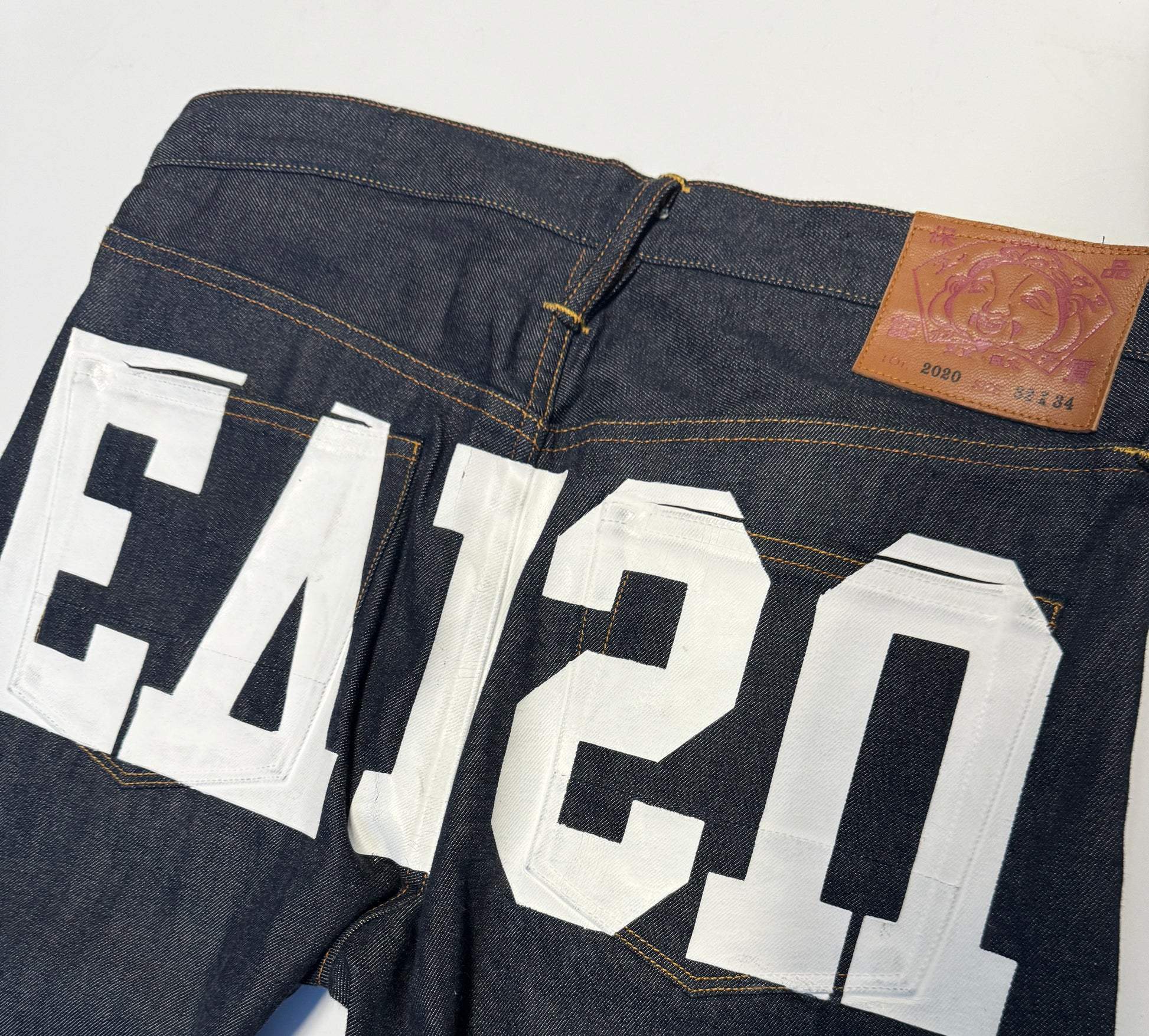 Evisu Backwards Spell Raw Denim Jean