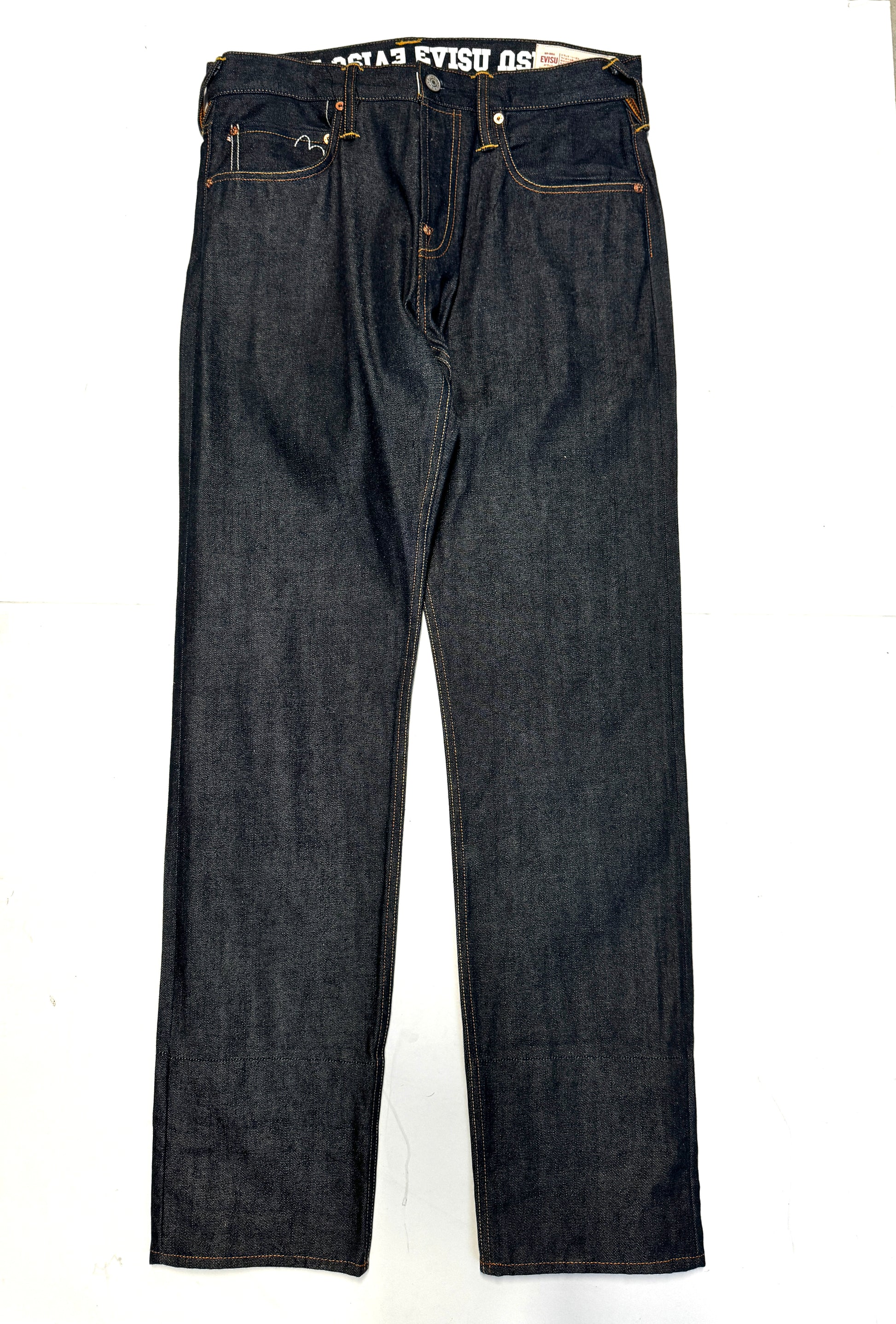 Evisu Backwards Spell Raw Denim Jean
