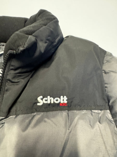 Schott NYC Grey Puff Jacket