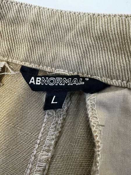 Abnormal Cut Thru Khaki Pant