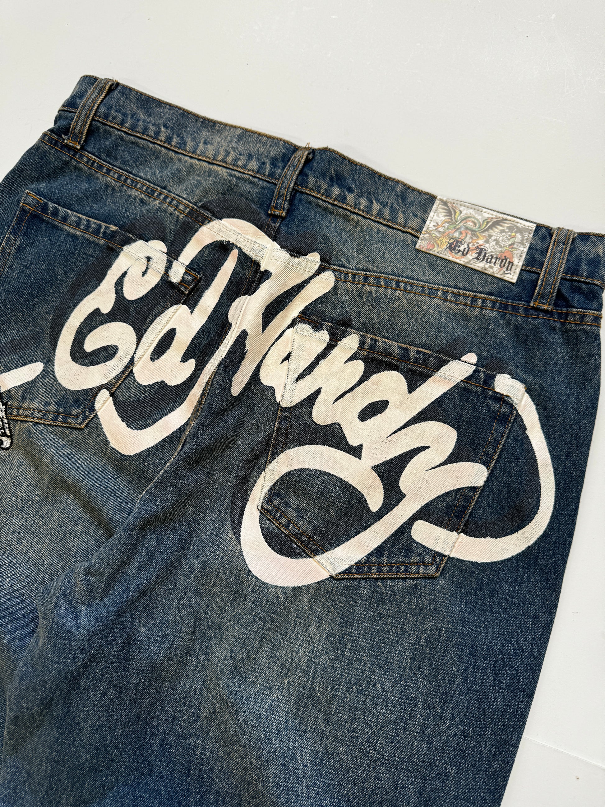 Ed Hardy Baggy Washed Jean
