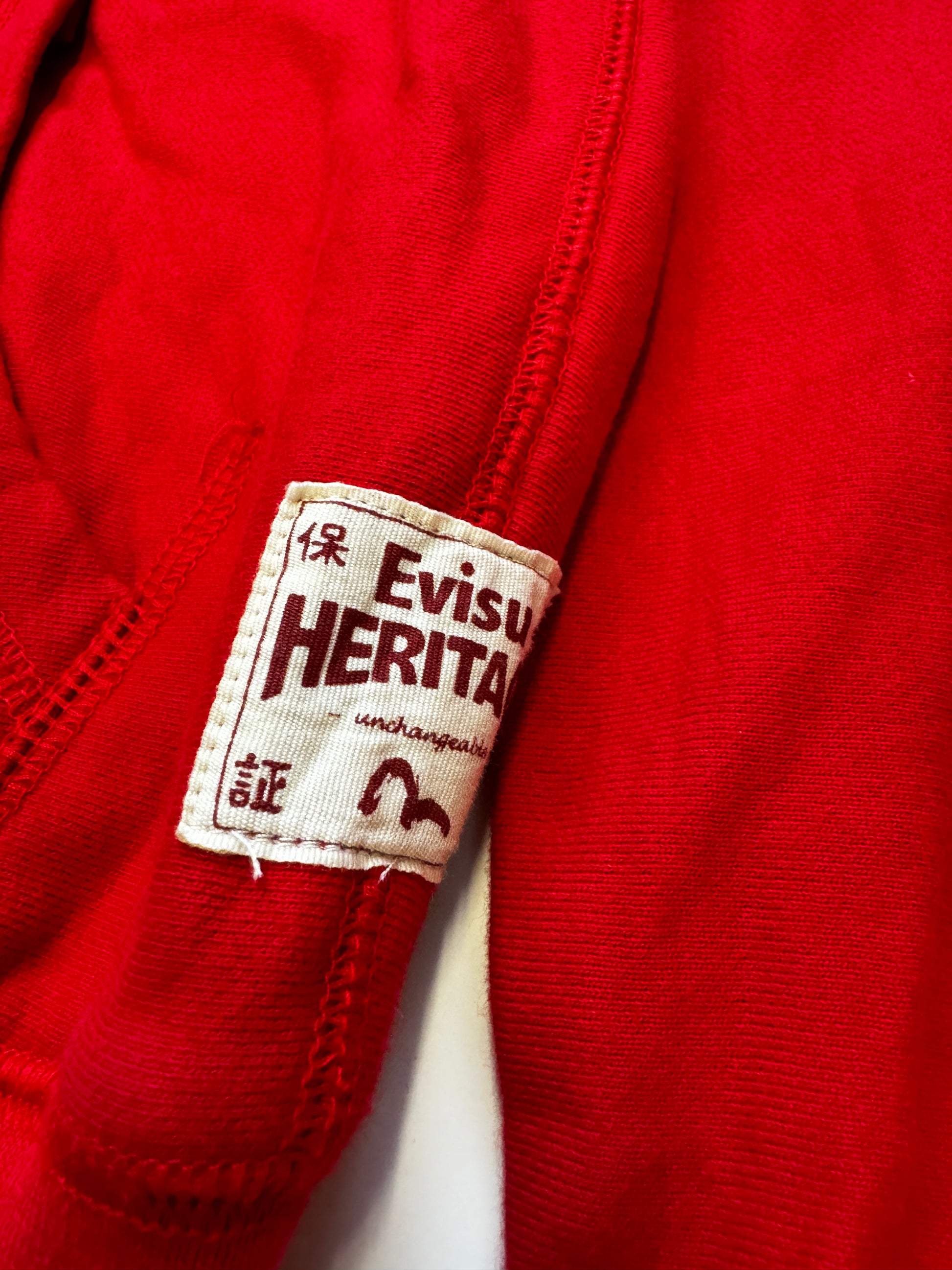 Evisu Red Skull Zip Hoodie