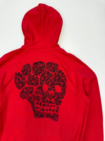 Evisu Red Skull Zip Hoodie