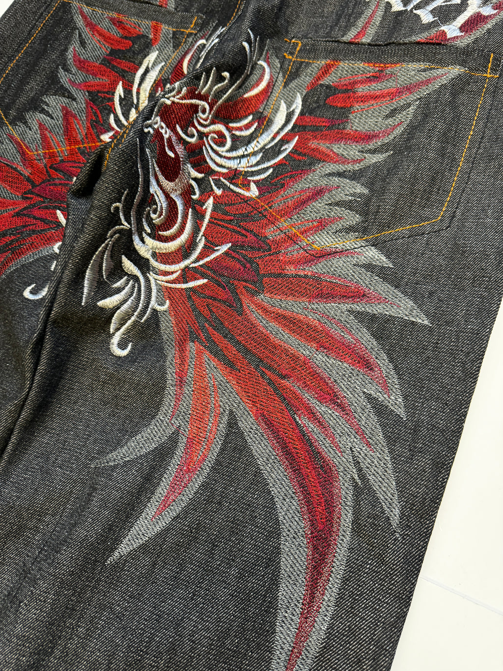 Crown Holder Raw Denim Jean