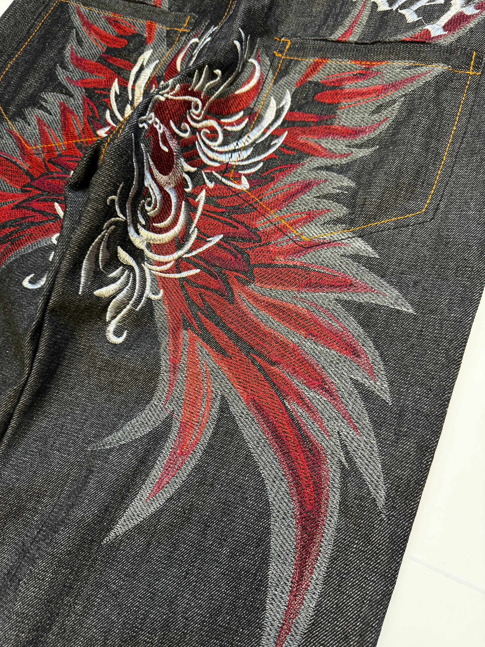 Crown Holder Raw Denim Jean