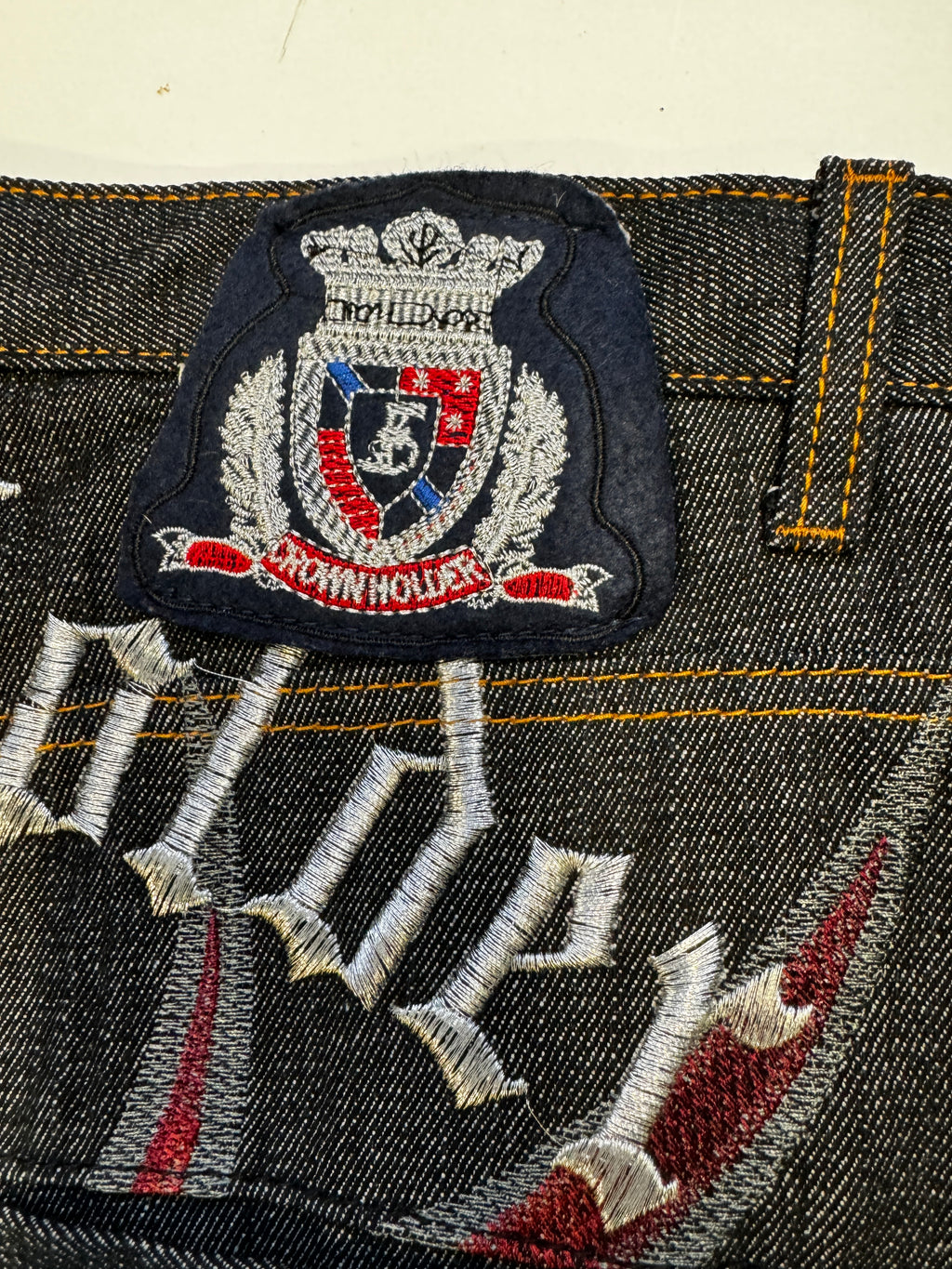 Crown Holder Raw Denim Jean