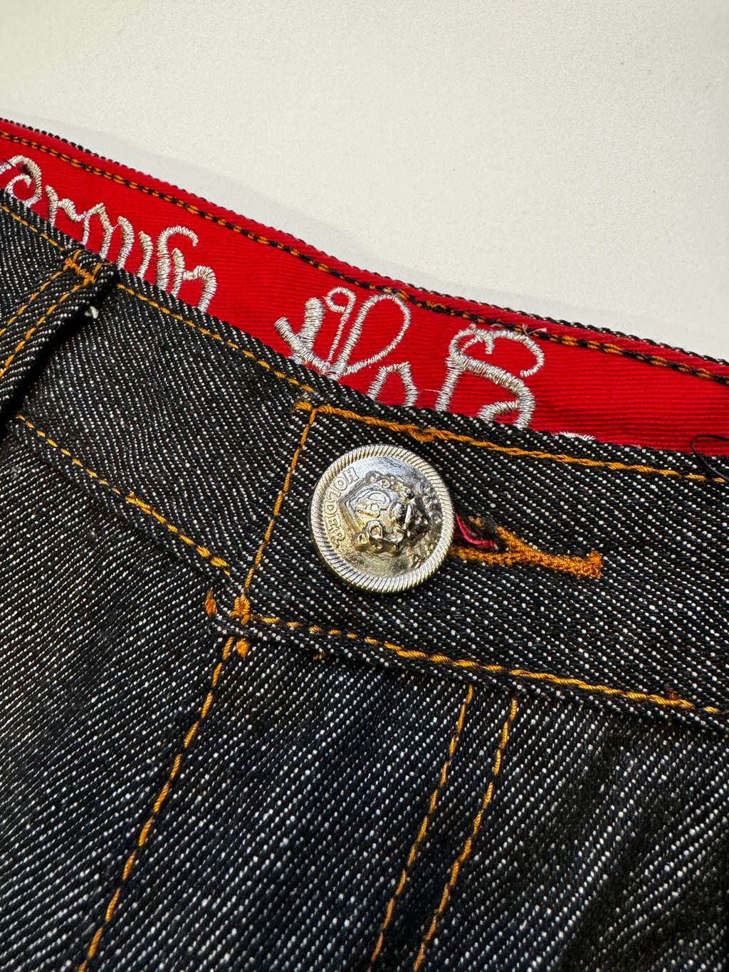 Crown Holder Raw Denim Jean