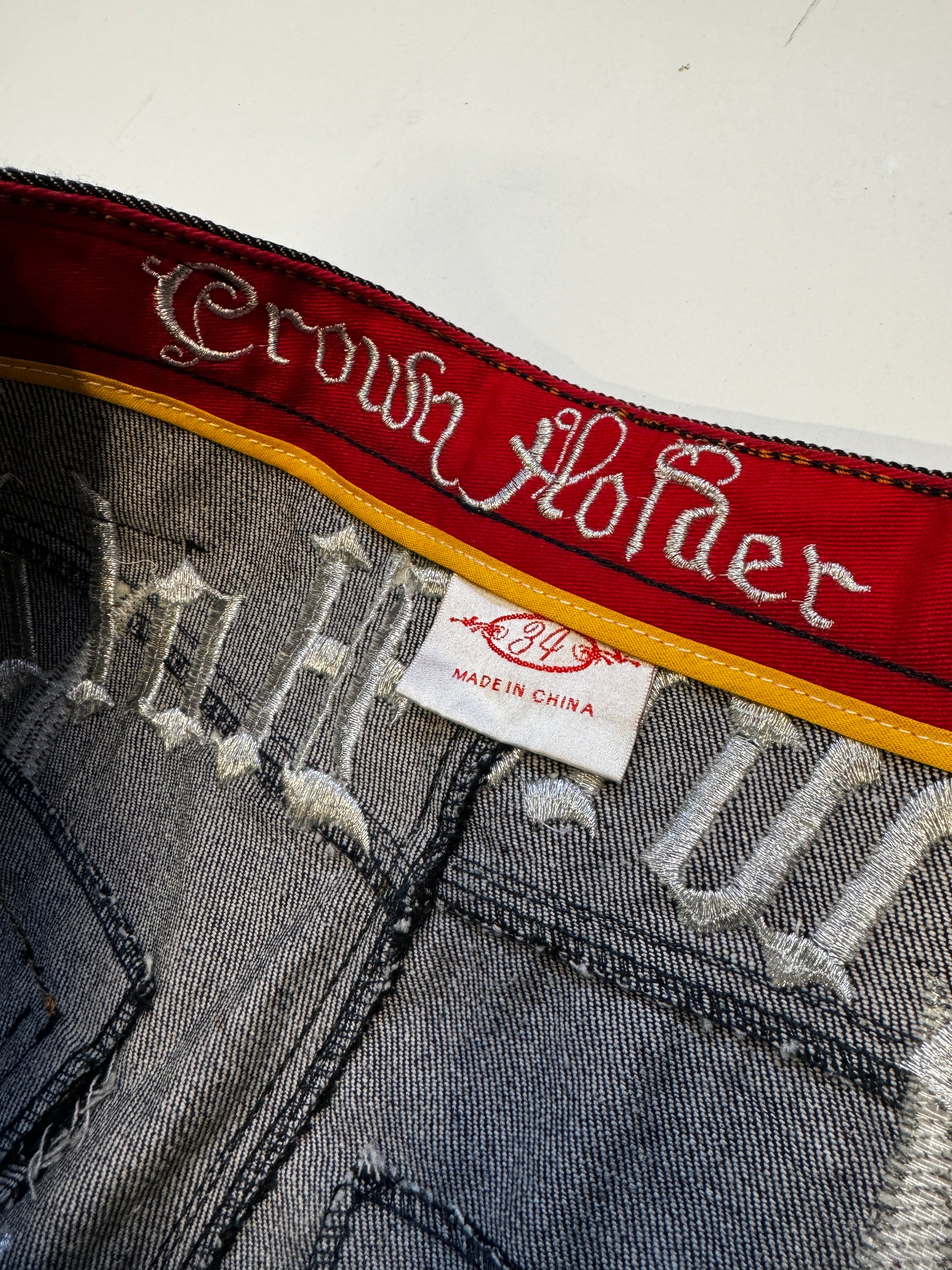 Crown Holder Raw Denim Jean