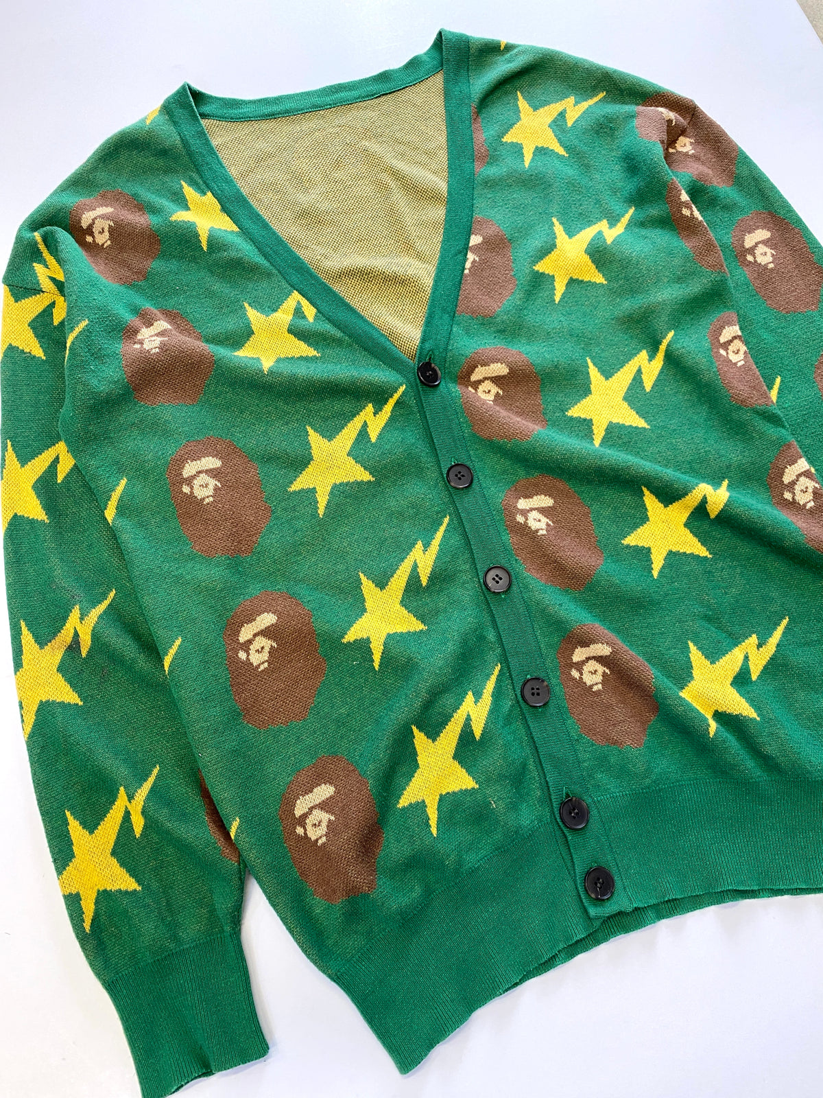 BAPE Star Head Monogram Cardigan Knitwear