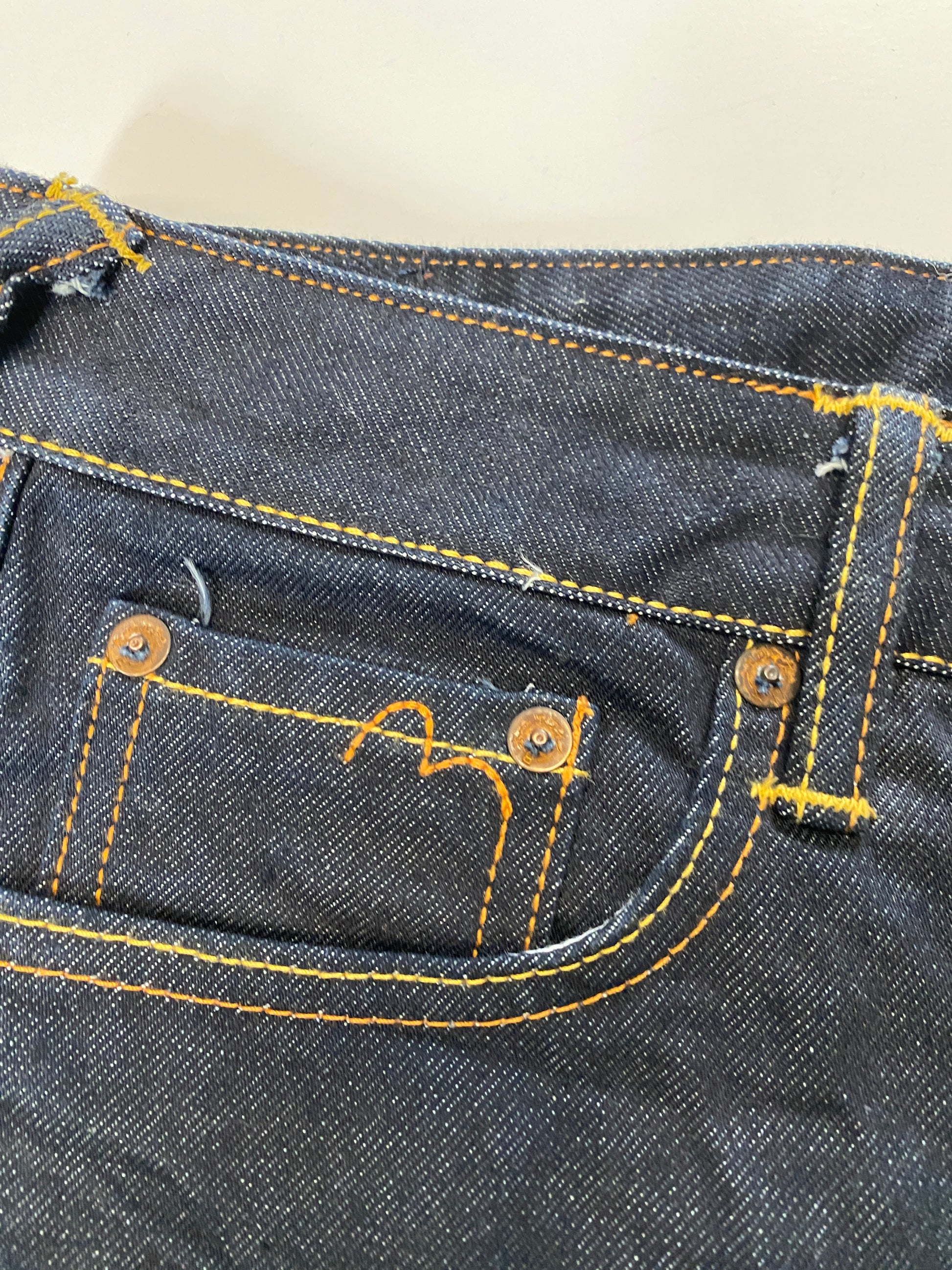 Evisu Pink Floral Fish Daicock Denim Jean