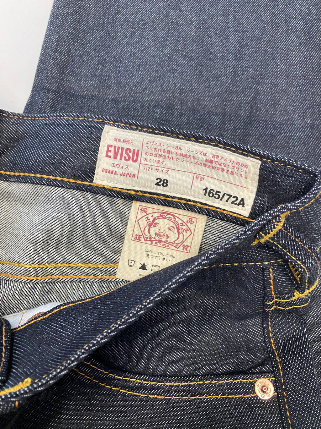 Evisu Pink Floral Fish Daicock Denim Jean