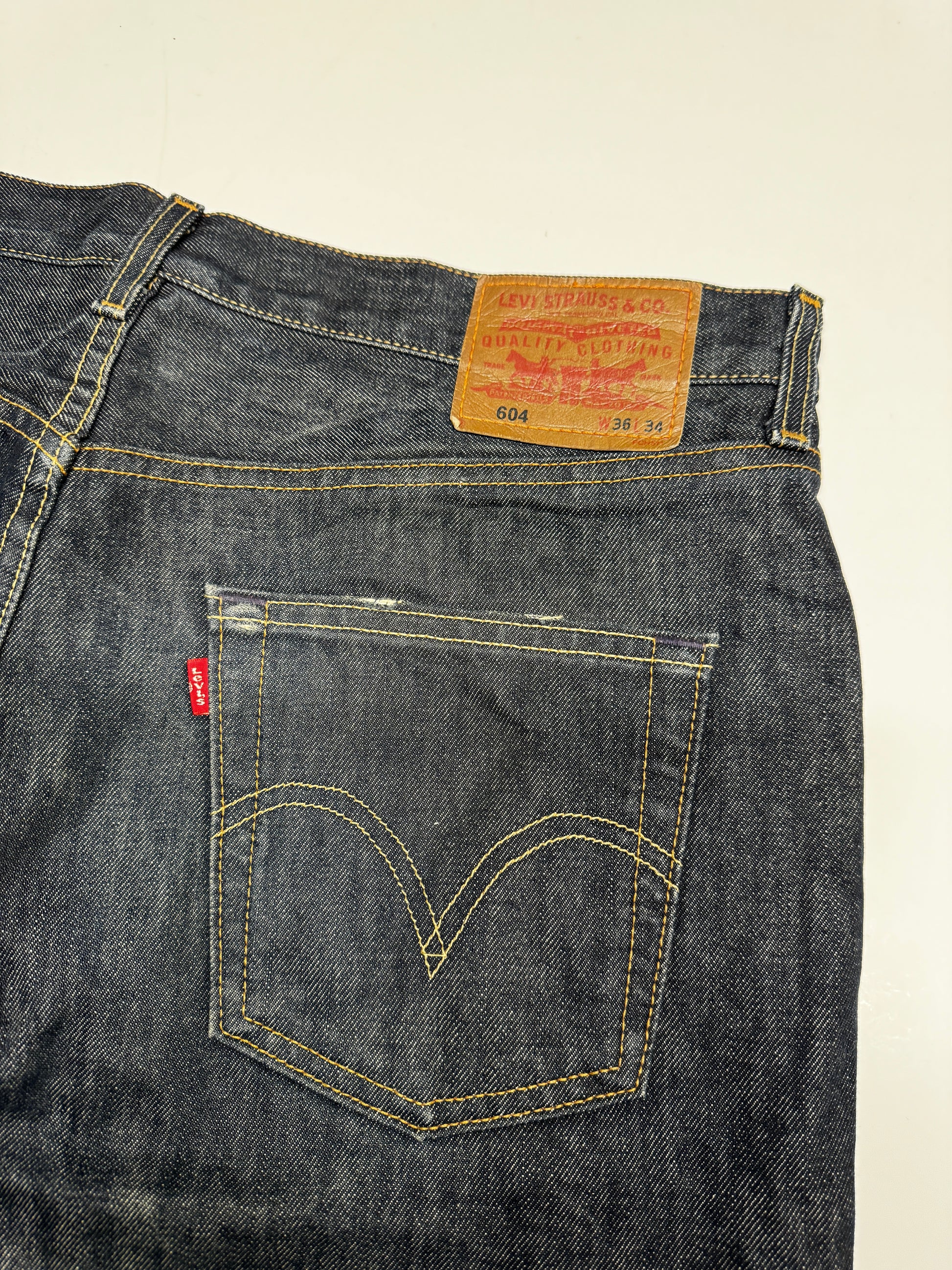 Levi's 604 Straight Dark Washed Denim Jean