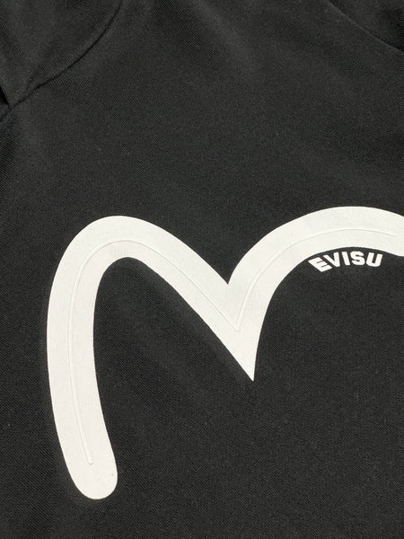 Evisu White Seagull Black Hoodie