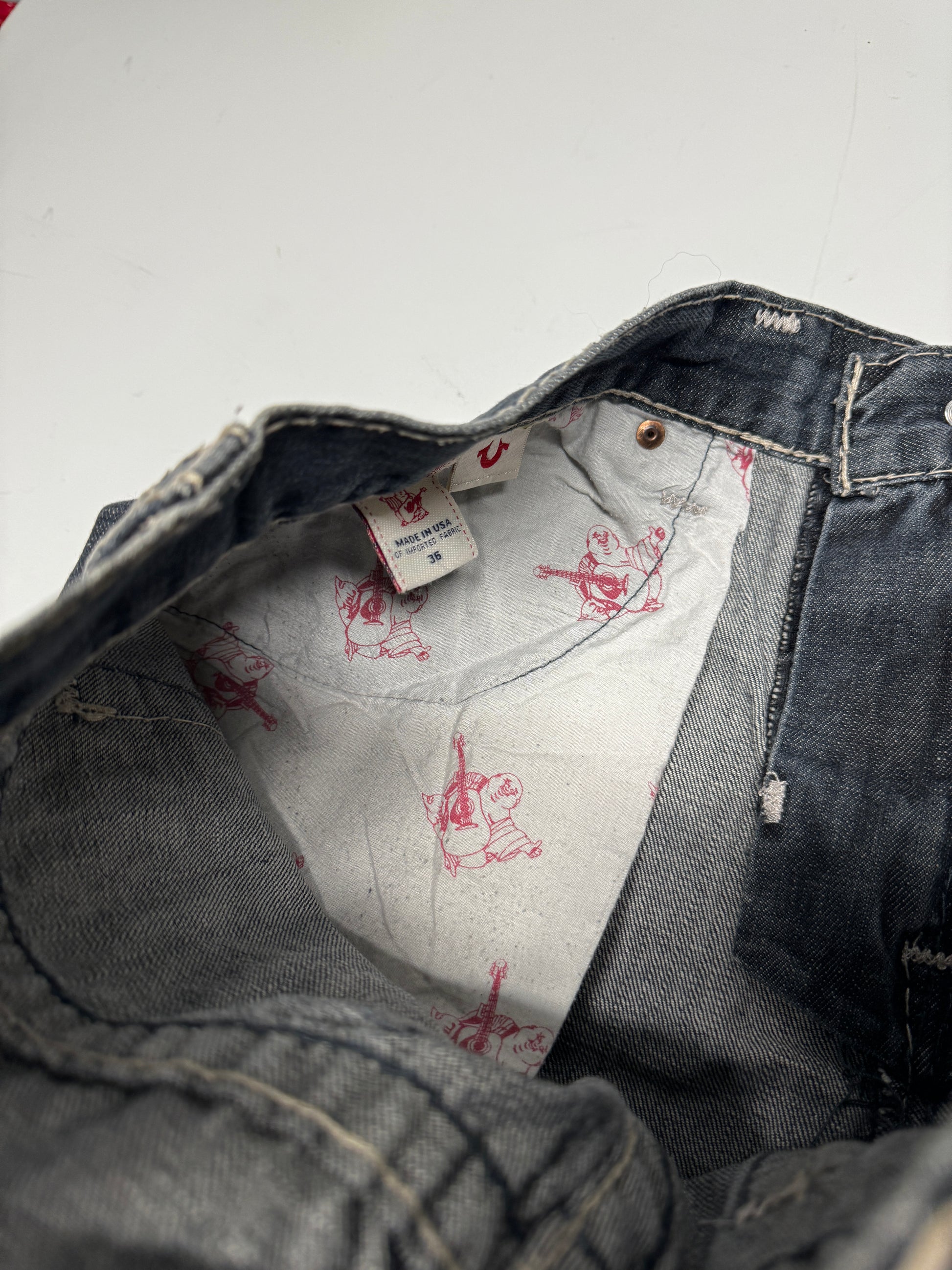 True Religion Baggy Washed Denim Jean
