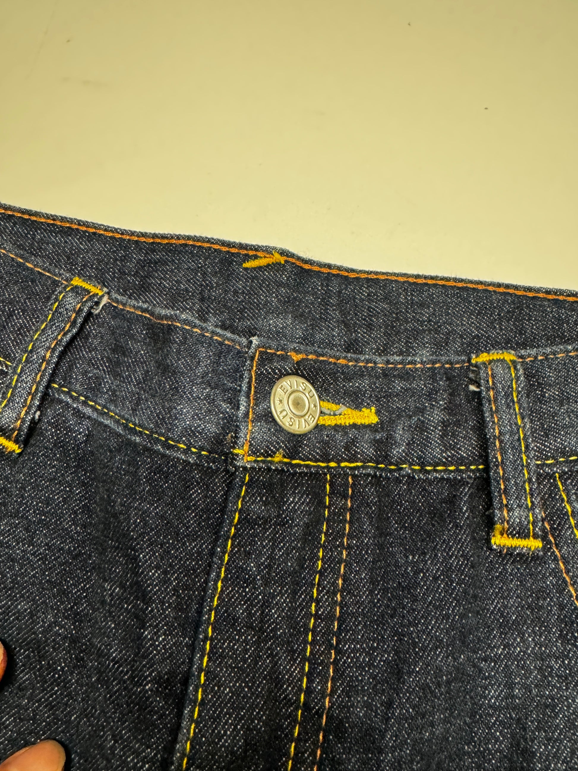 Evisu Long Red Dot Daicock Denim Jean