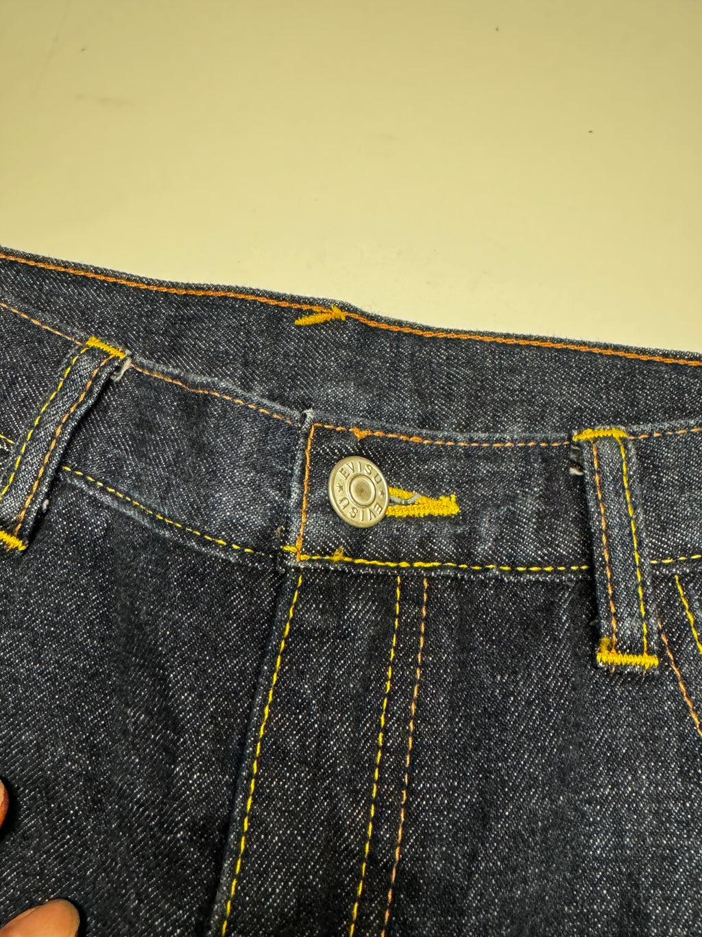 Evisu Long Red Dot Daicock Denim Jean
