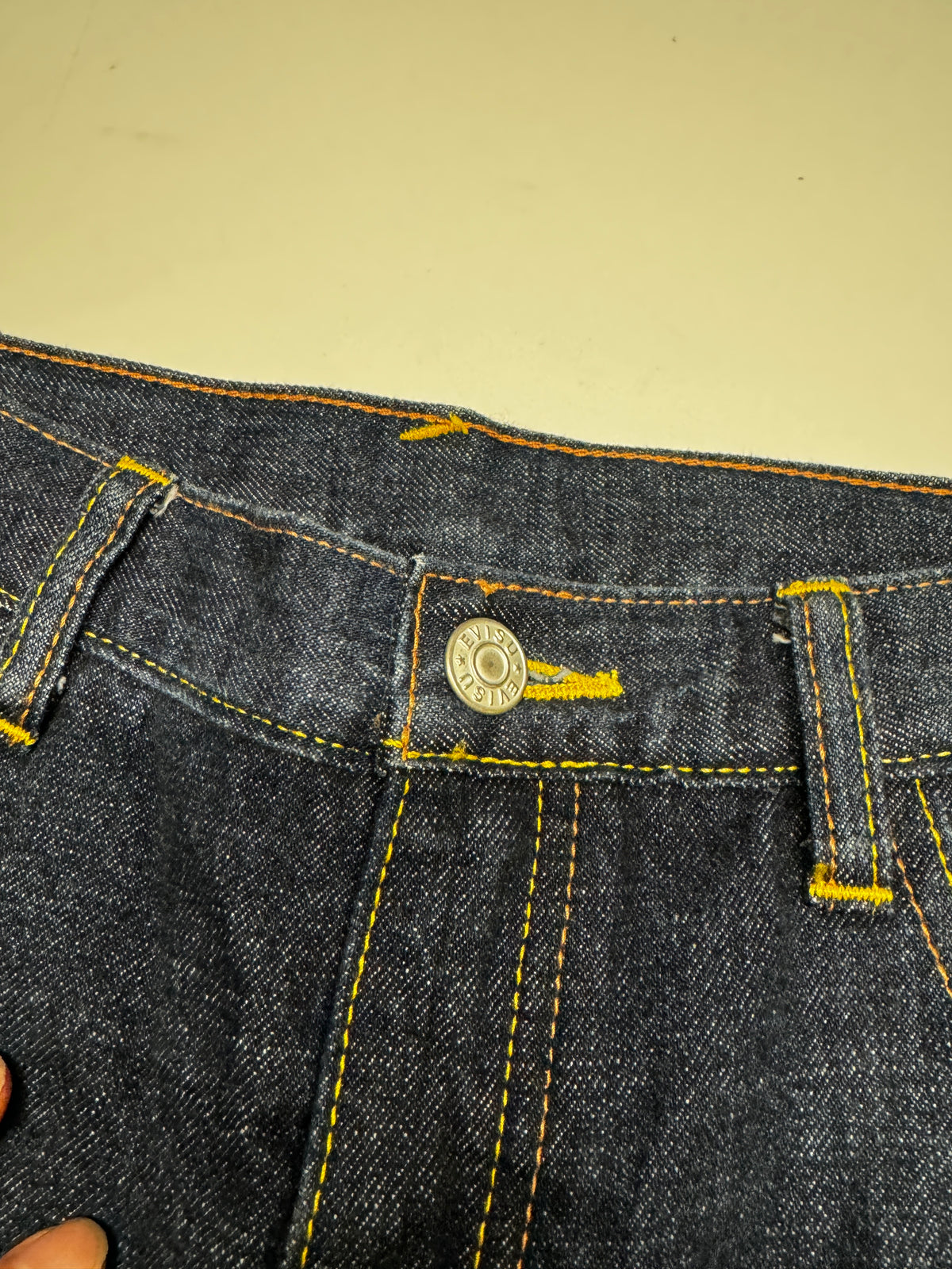 Evisu Long Red Dot Daicock Denim Jean