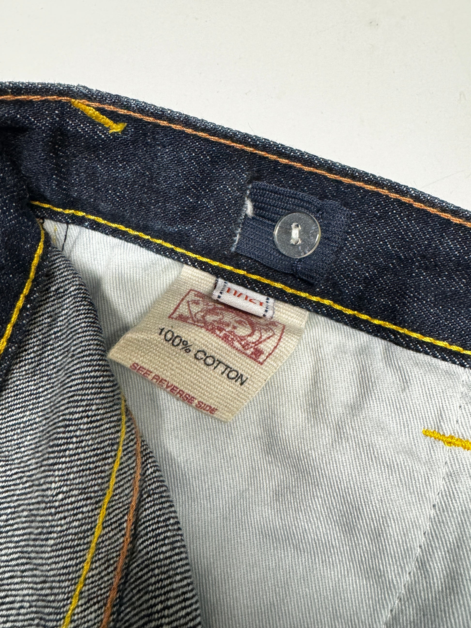 Evisu Long Red Dot Daicock Denim Jean