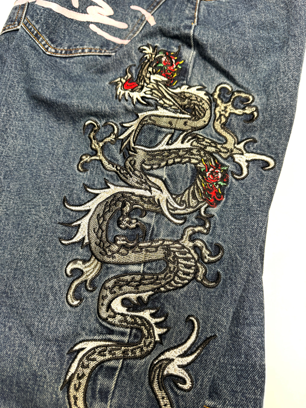 Ed Hardy Pink Blossom Denim Short