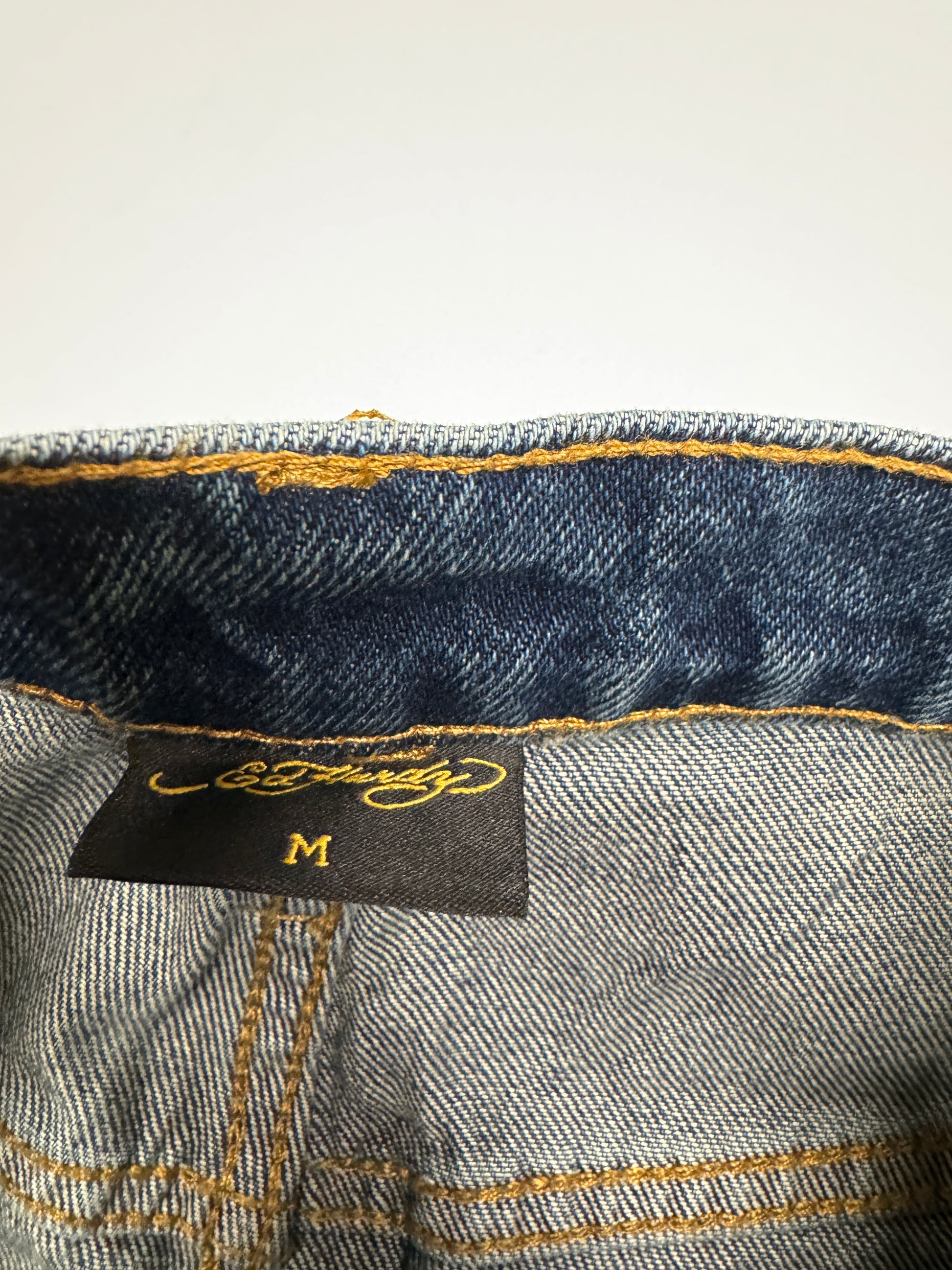 Ed Hardy Pink Blossom Denim Short