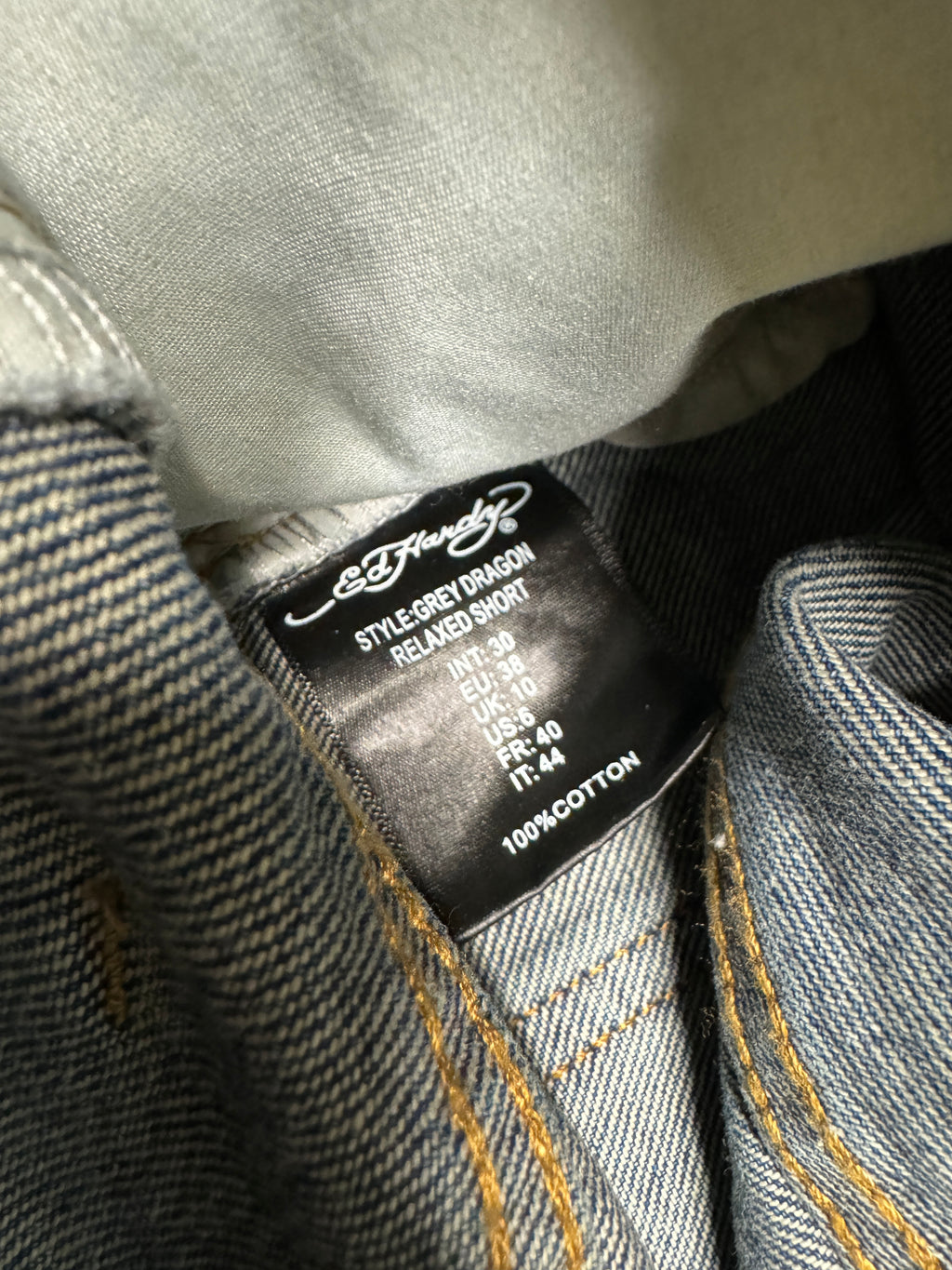 Ed Hardy Pink Blossom Denim Short