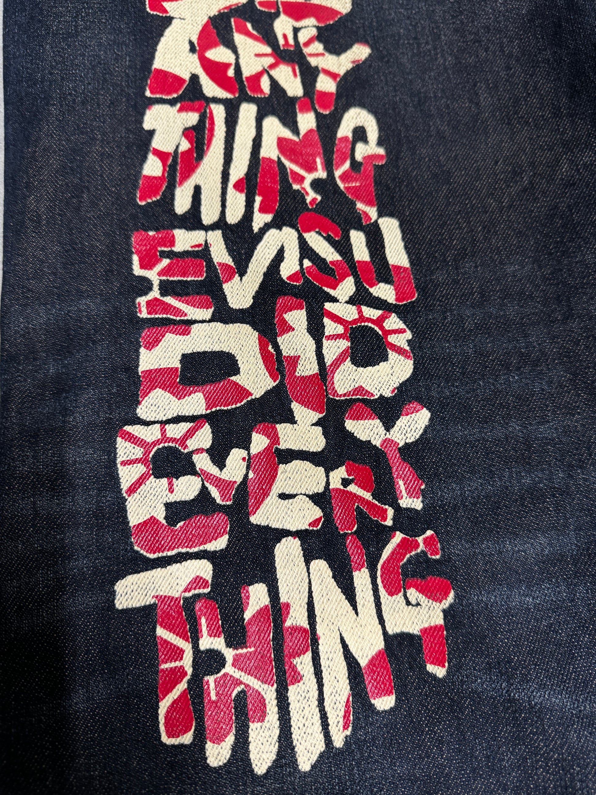 Evisu Wording Daicock Washed Denim Jean