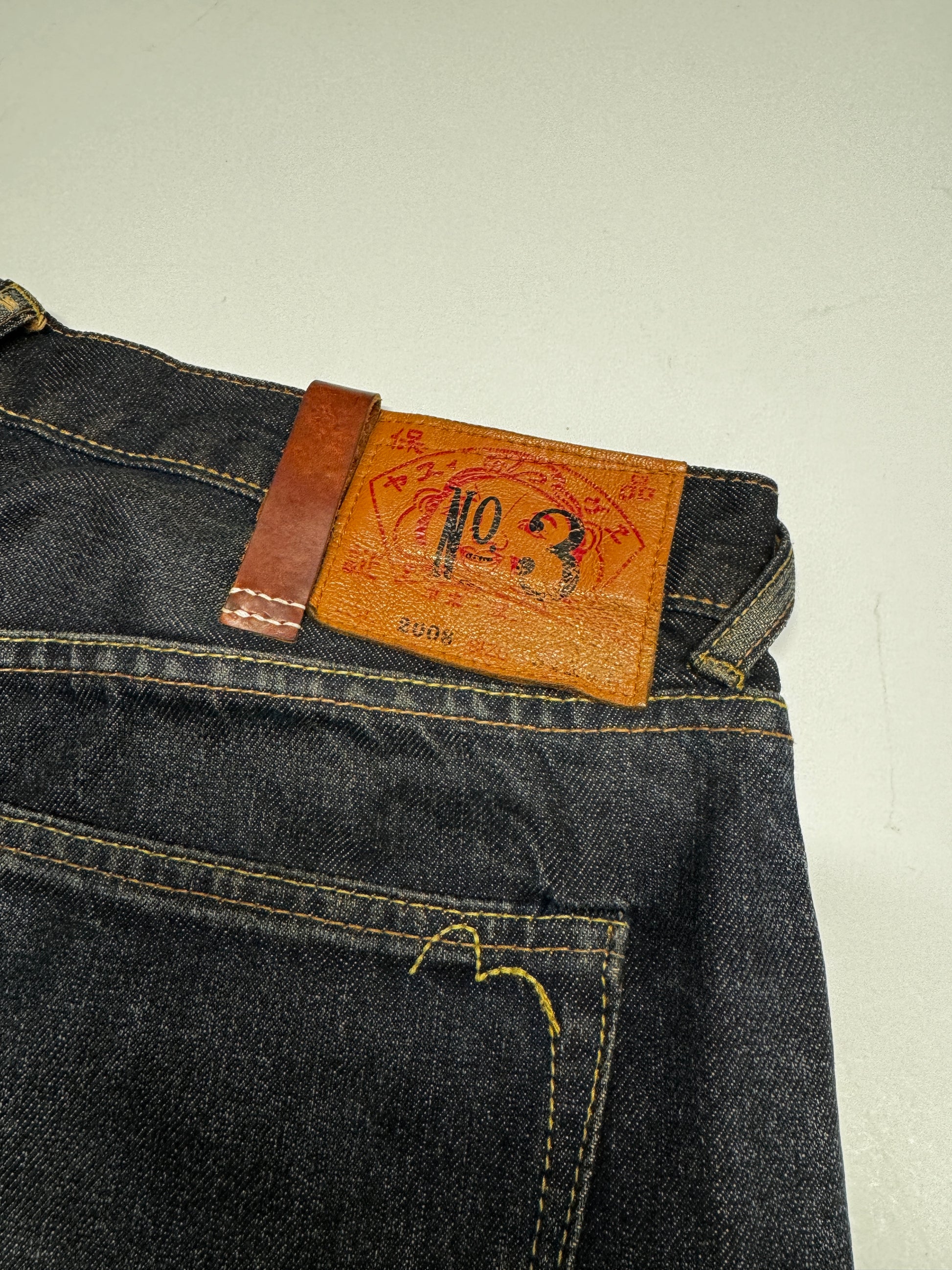 Evisu Wording Daicock Washed Denim Jean