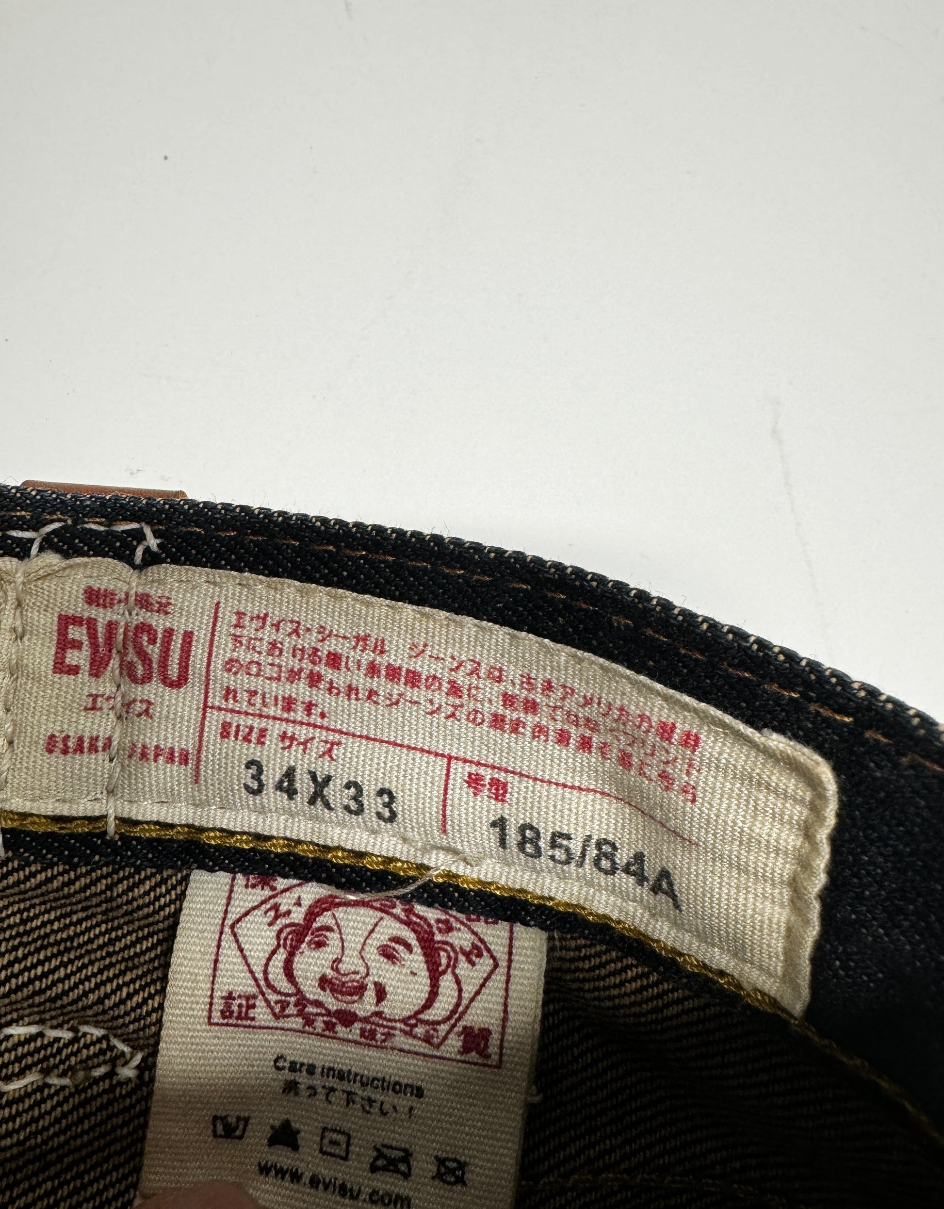 Evisu Wording Daicock Washed Denim Jean