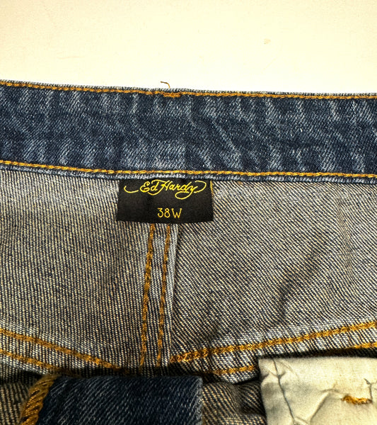 Ed Hardy Skull Baggy Denim Jean