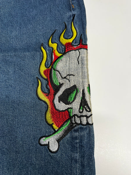 Ed Hardy Skull Baggy Denim Jean