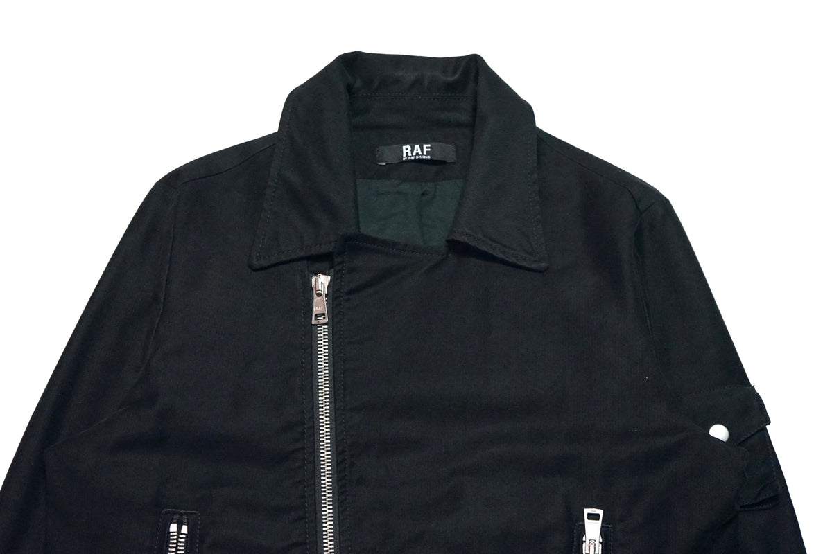 Raf Simons Embossed Cotton Biker Jacket