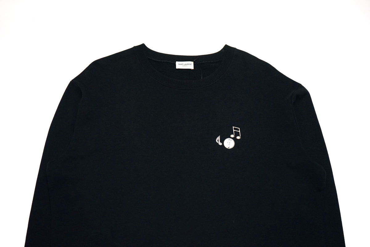 Saint Laurent Music Symbol Crewneck