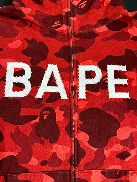 BAPE x Swarovski OG Red Camo Full Zip Hoodie