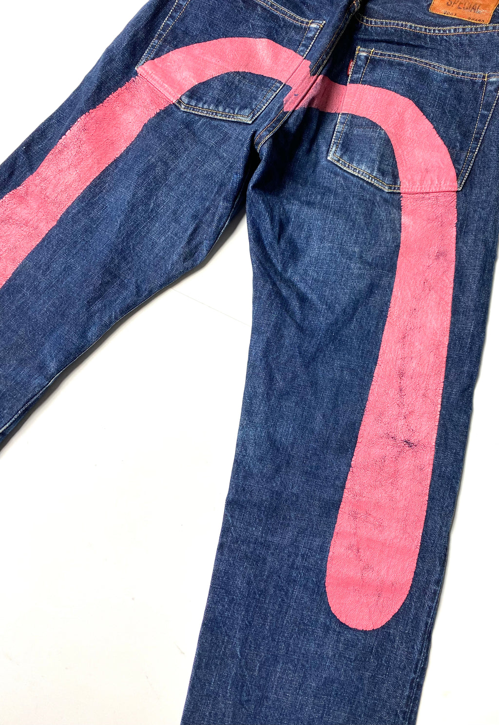 Evisu Special No.1 Pink Daicock Jean