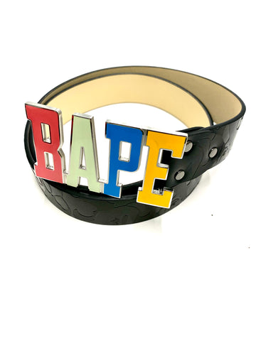 BAPE Multi-color Metal Head Belt