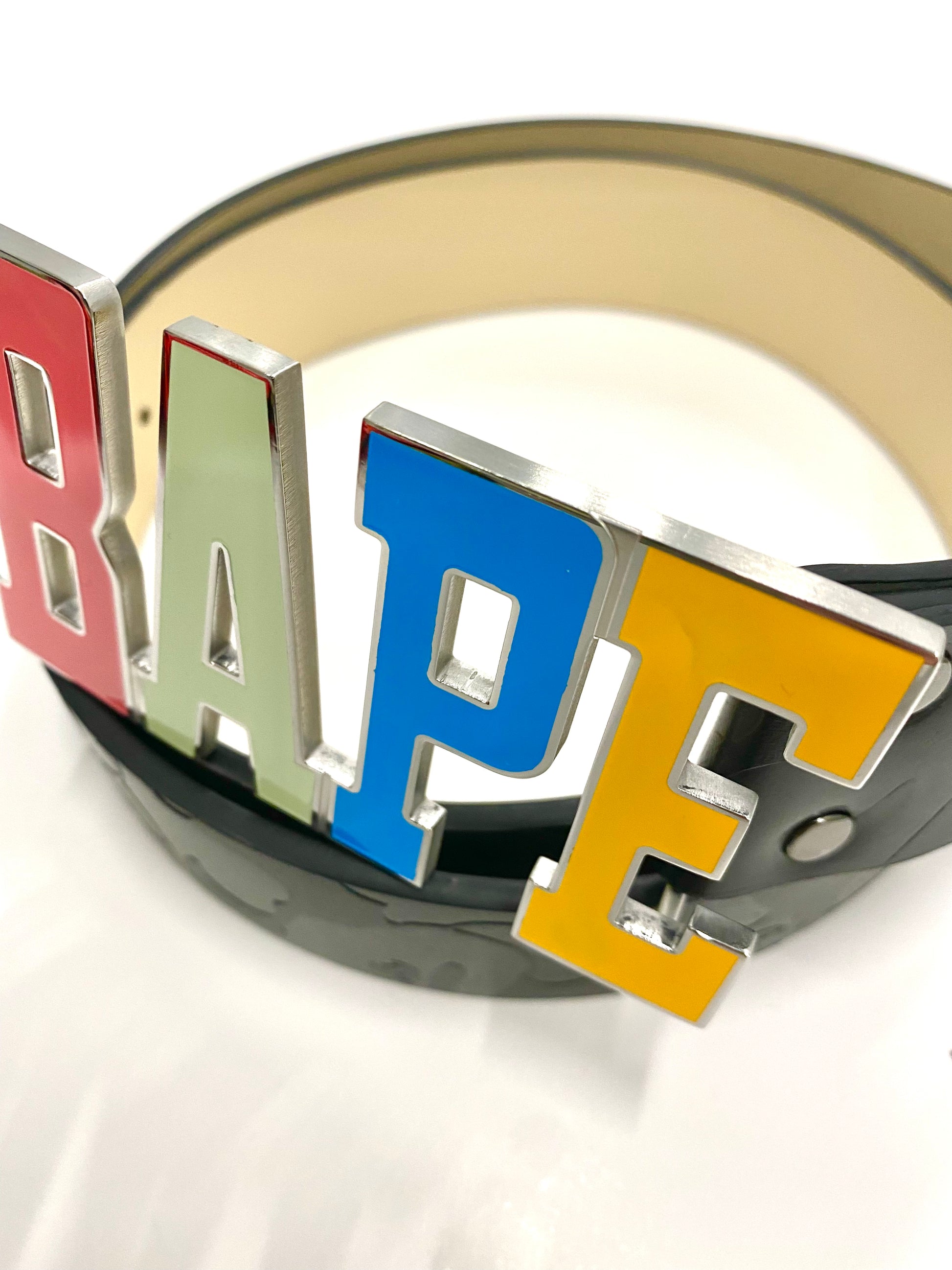 BAPE Multi-color Metal Head Belt