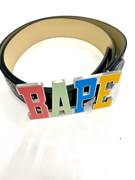 BAPE Multi-color Metal Head Belt