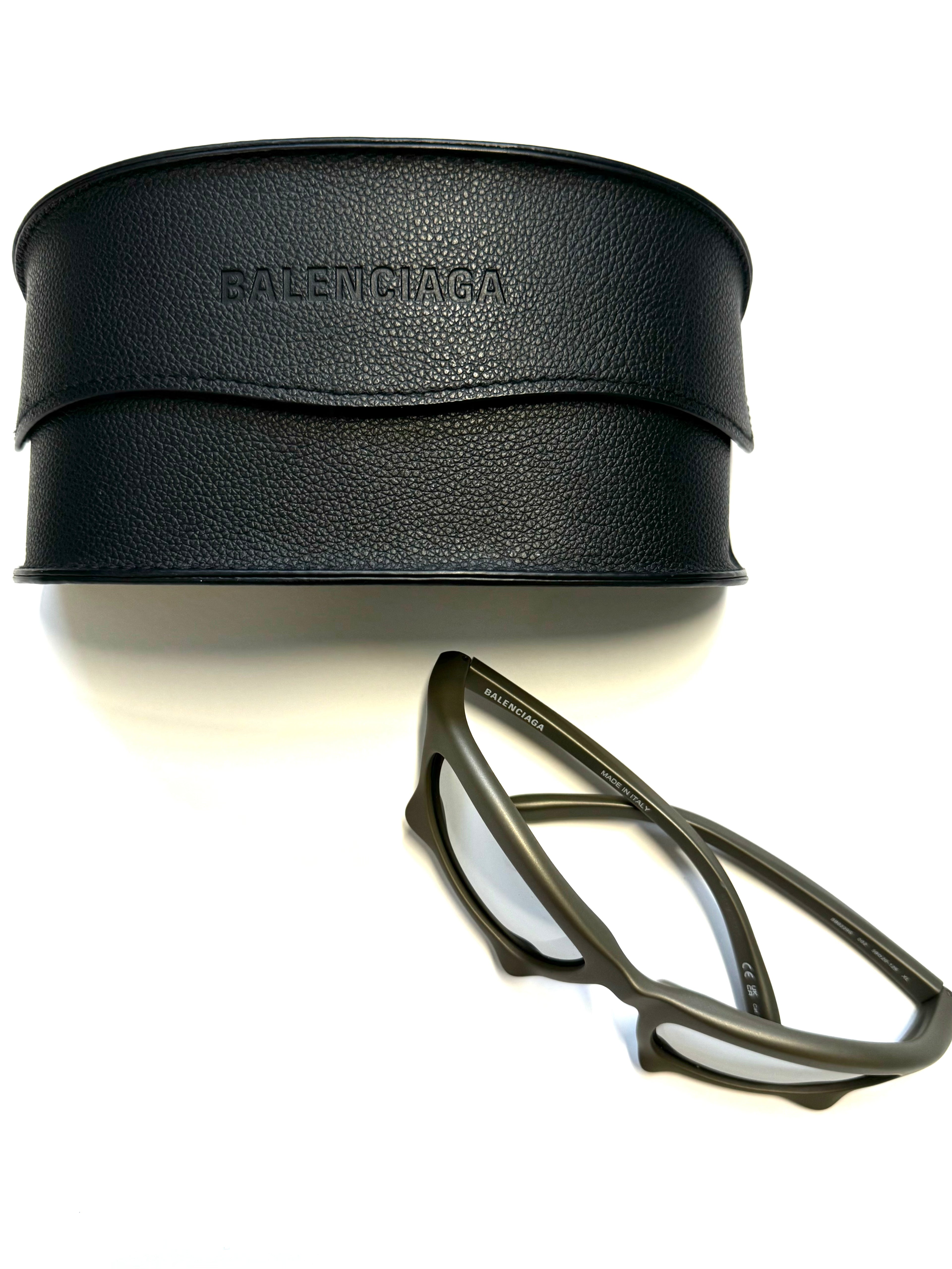 Balenciaga Olive Green Sunglasses