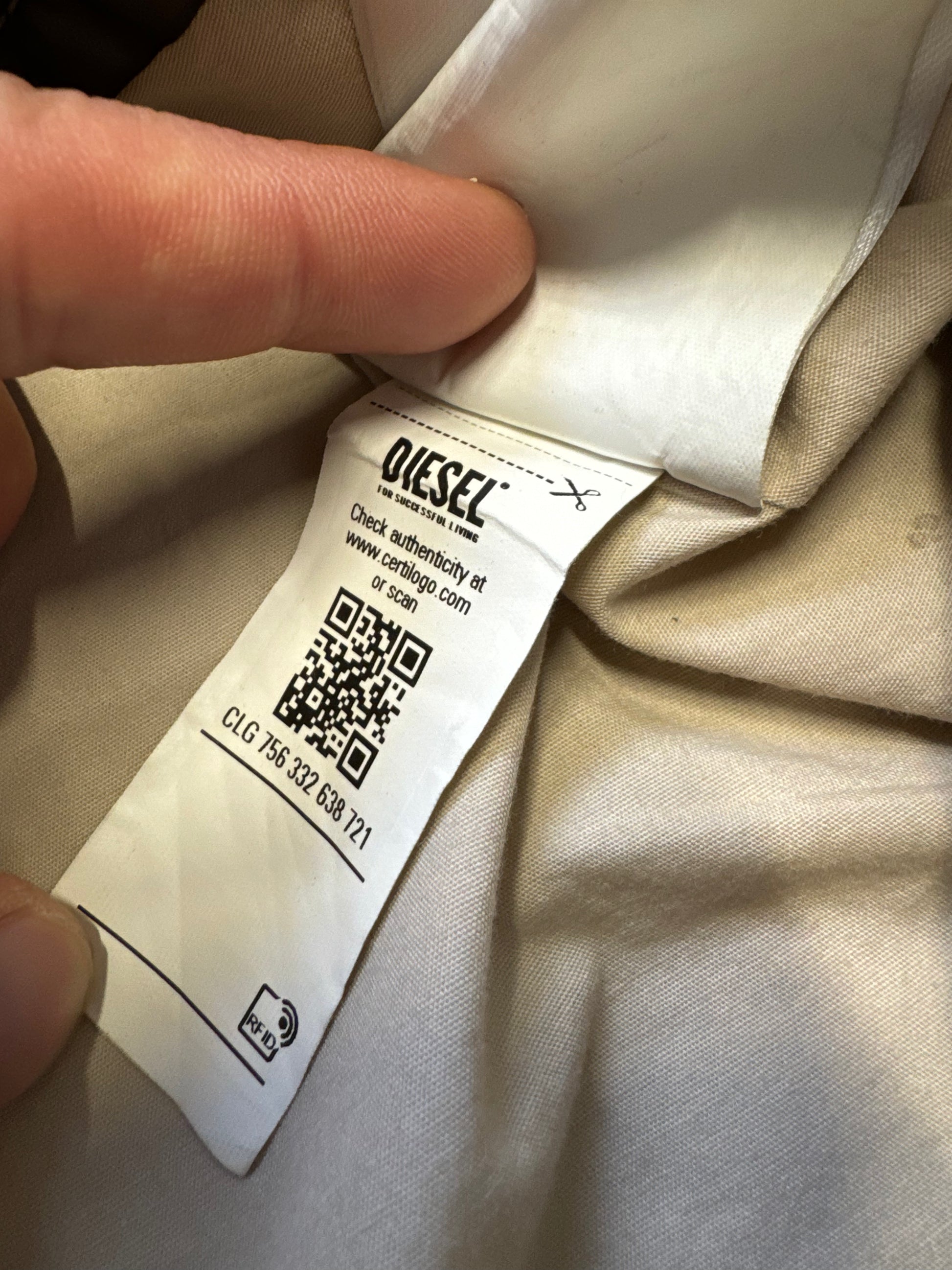 Diesel Brown Double Layer Jacket