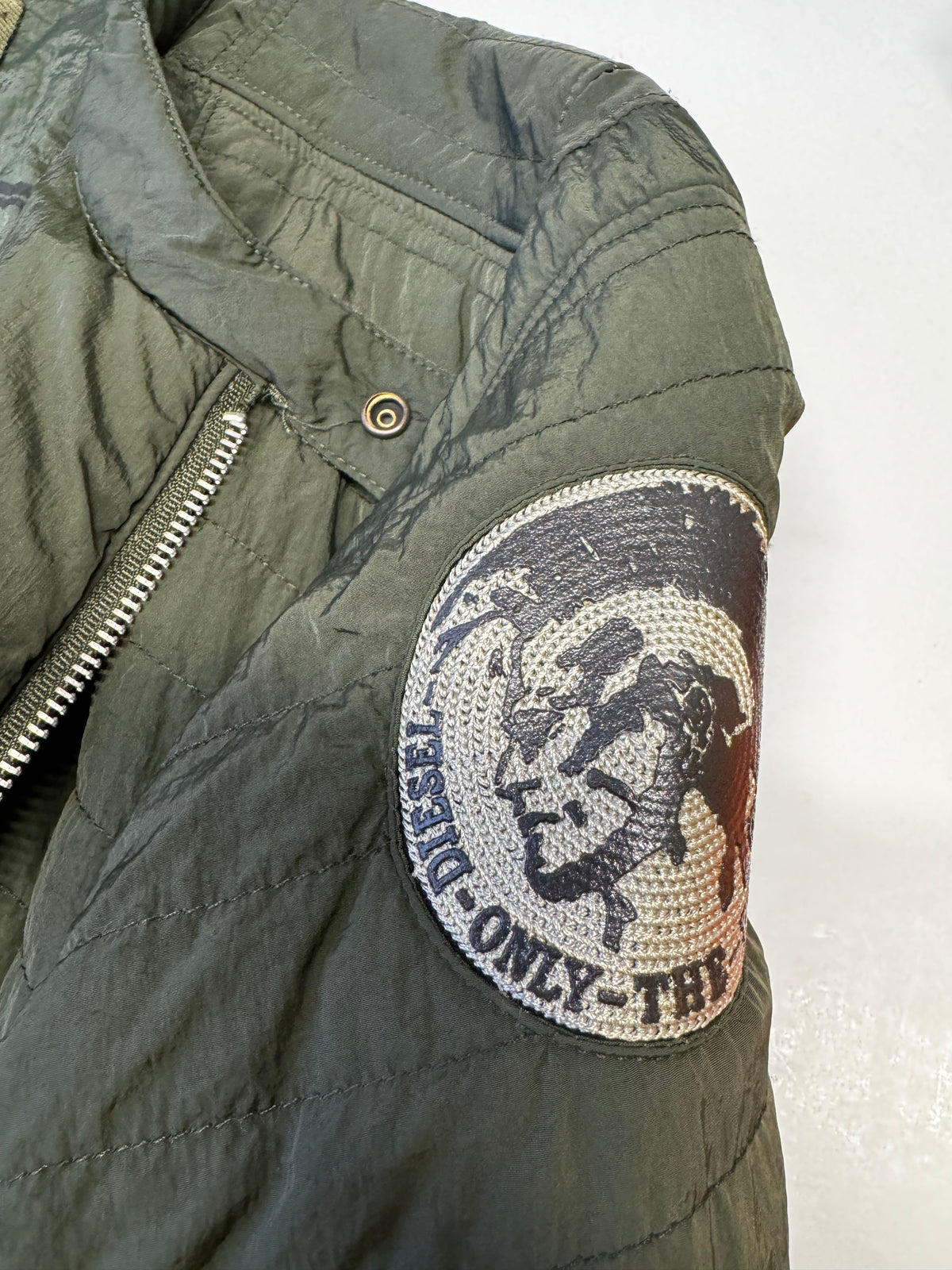 Diesel x Ducati Light Bomber Army Green Jacket