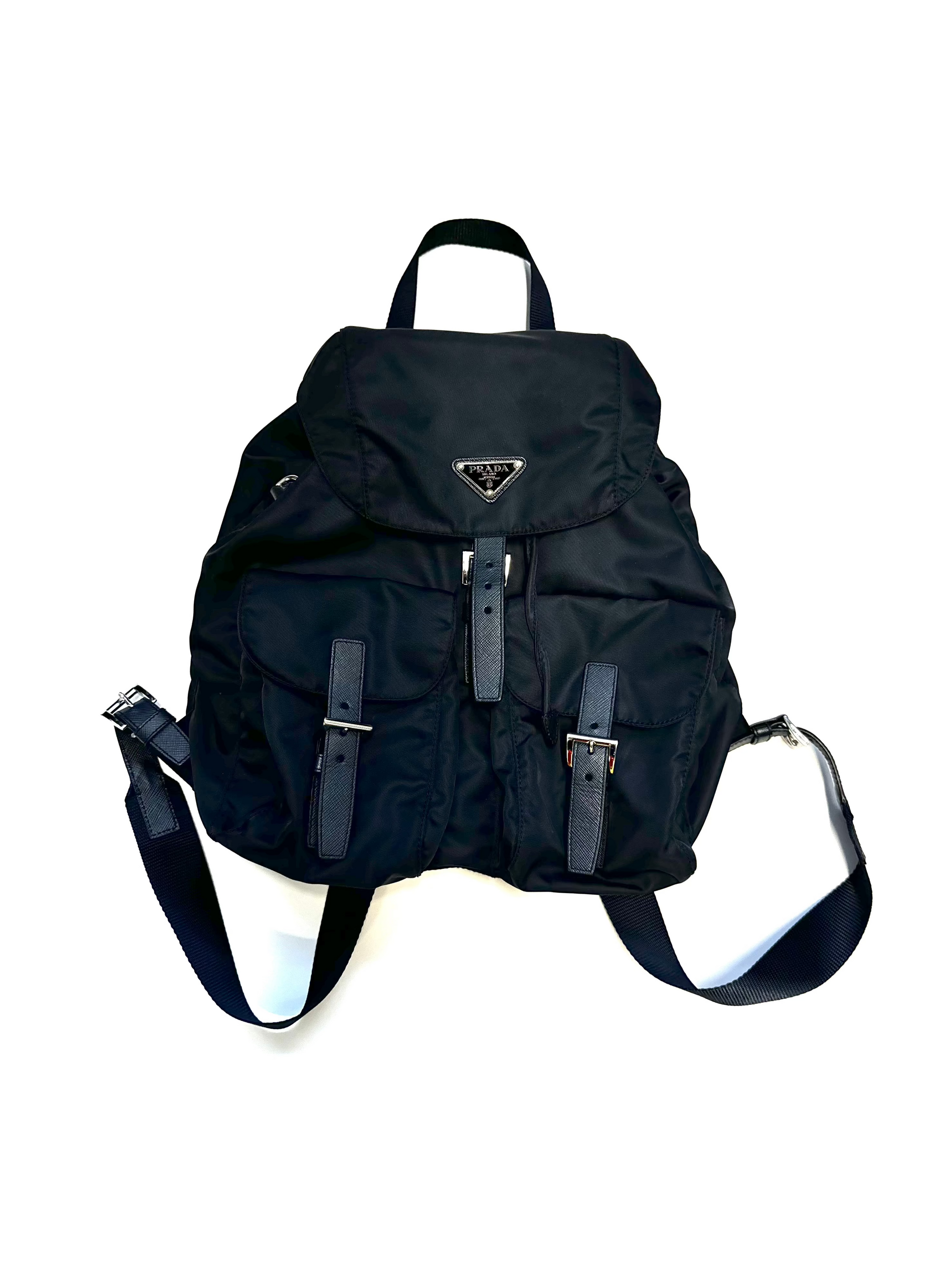 PRADA Tessuto Nylon Navy Backpack