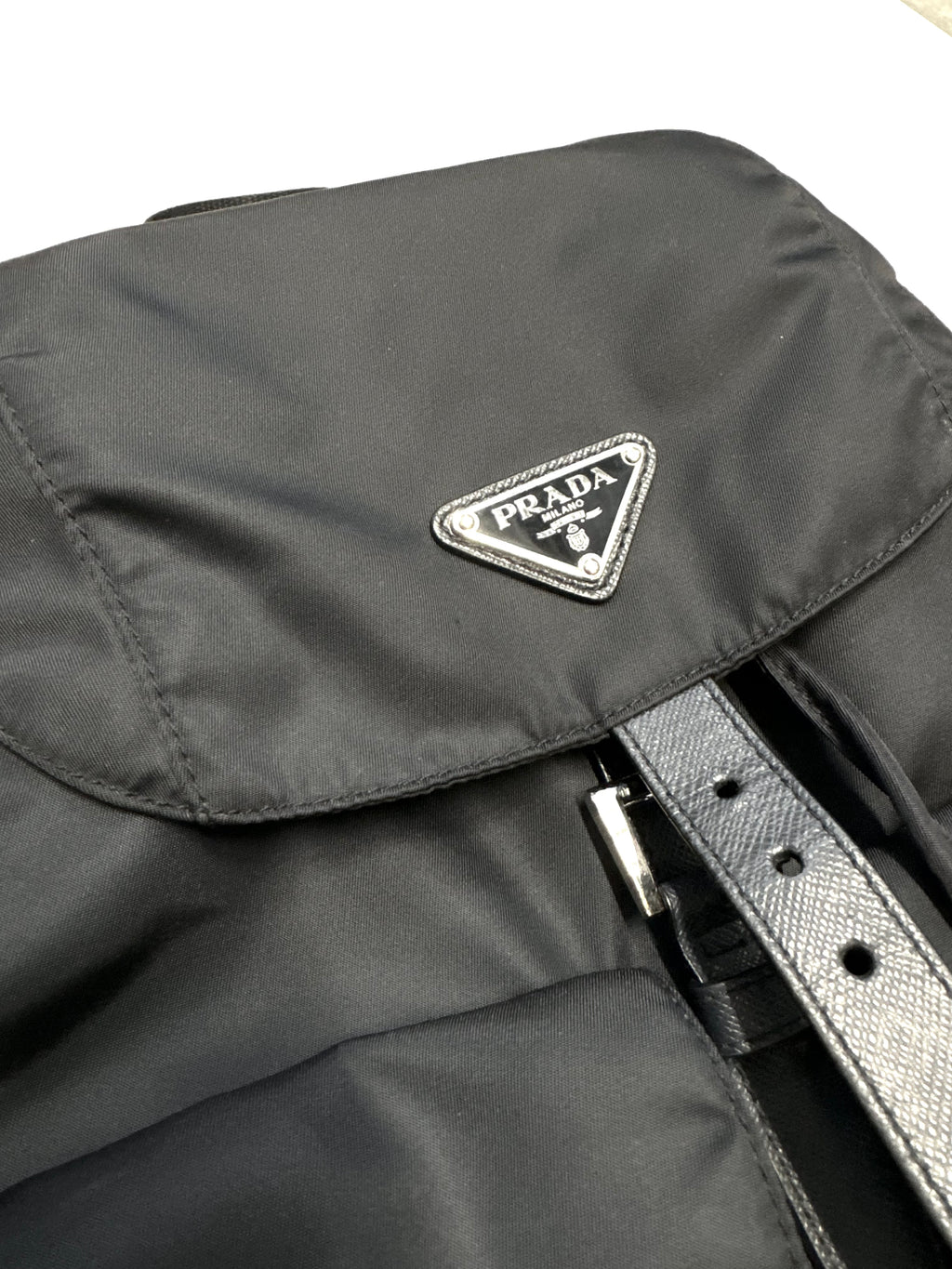 PRADA Tessuto Nylon Navy Backpack