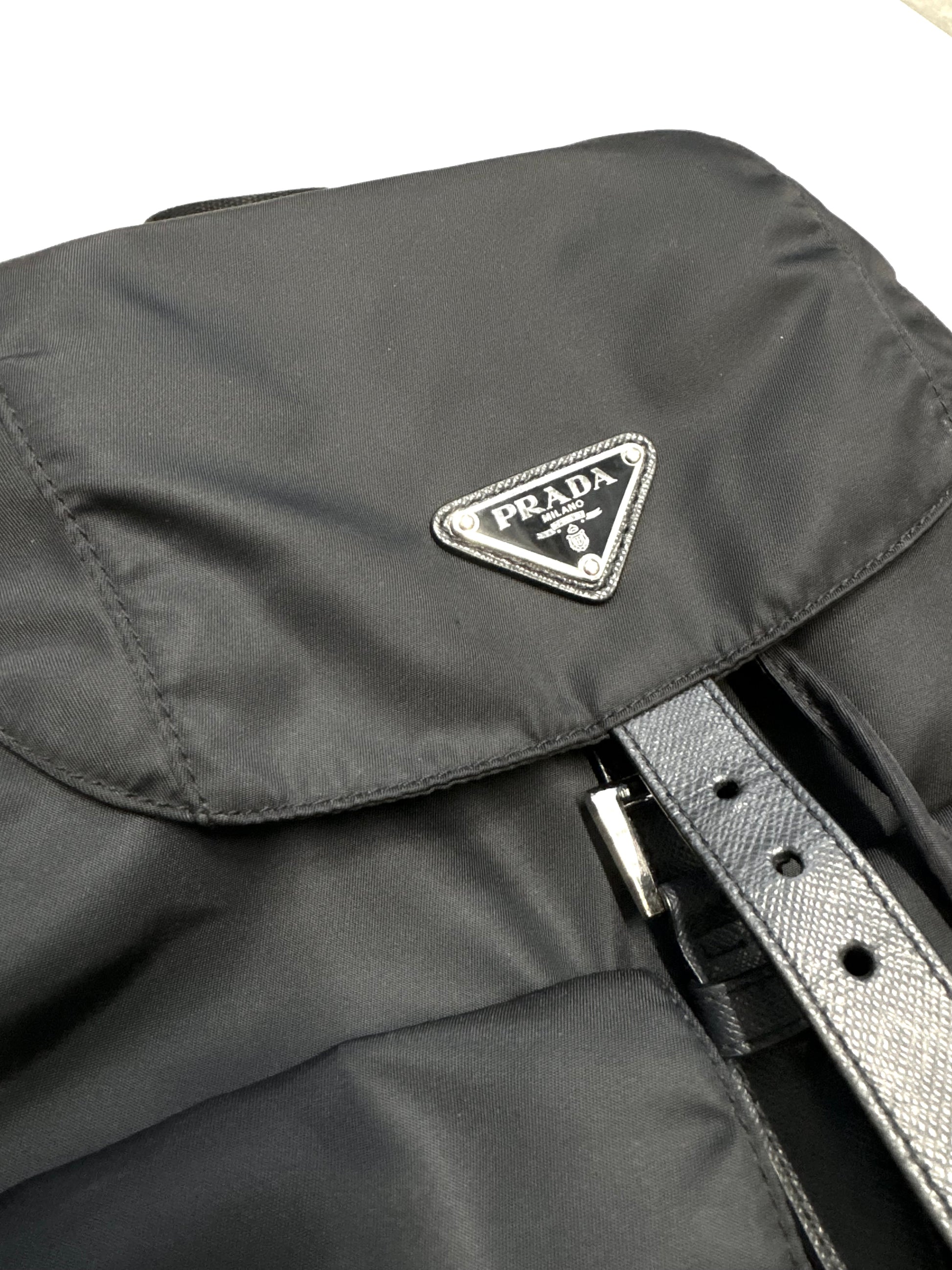 PRADA Tessuto Nylon Navy Backpack