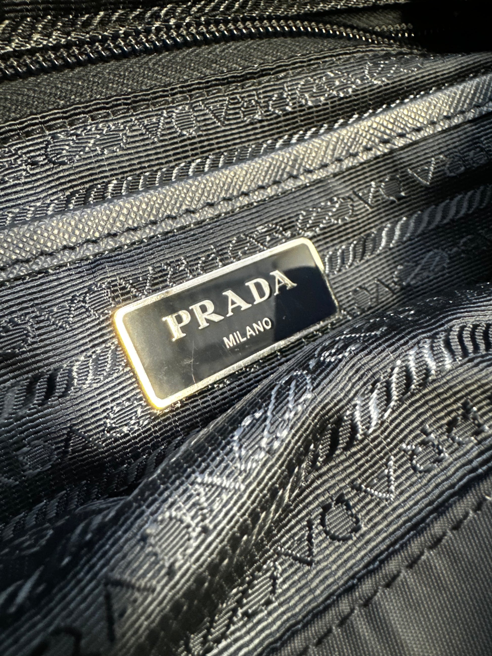 PRADA Tessuto Nylon Navy Backpack