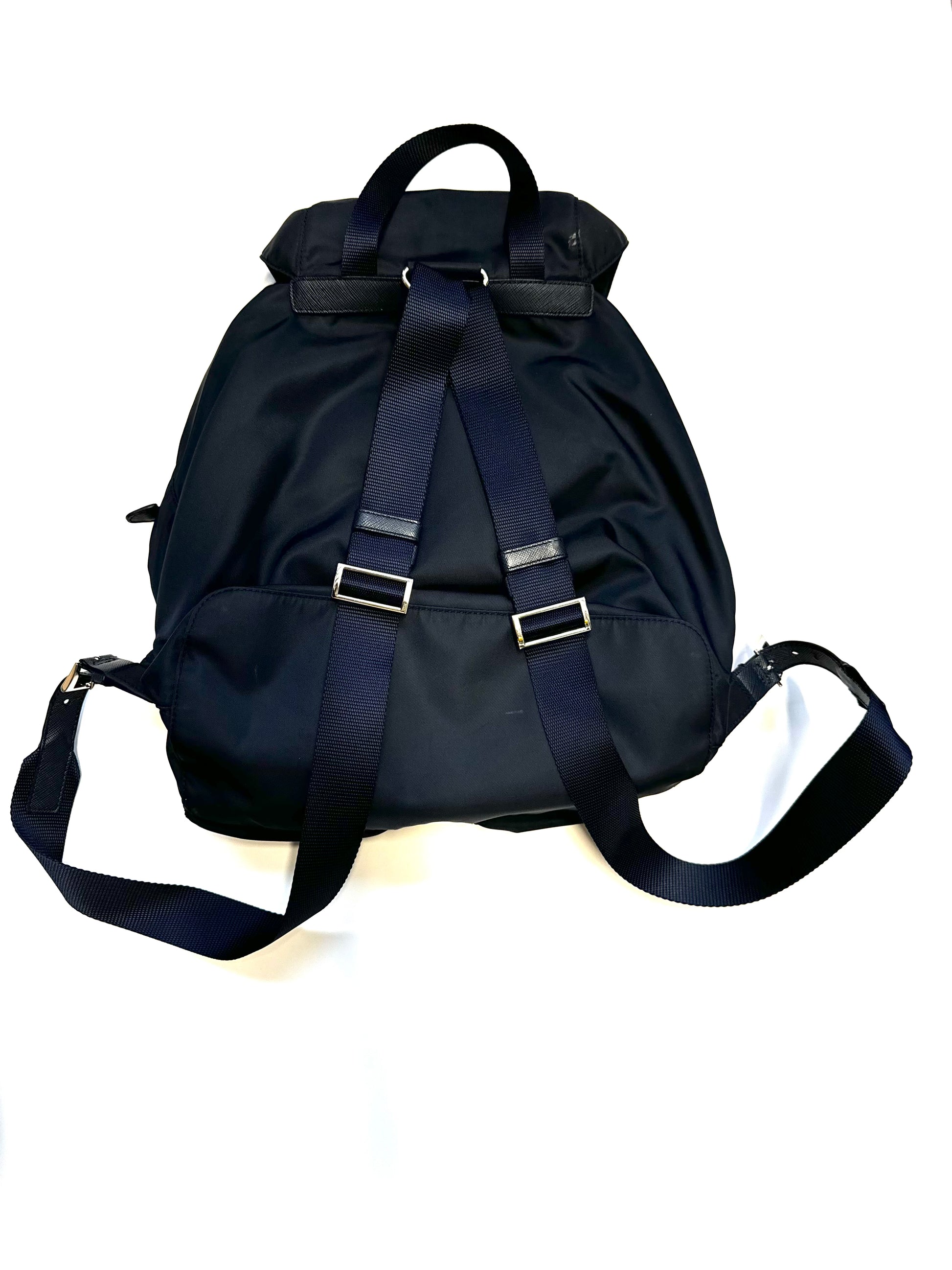 PRADA Tessuto Nylon Navy Backpack